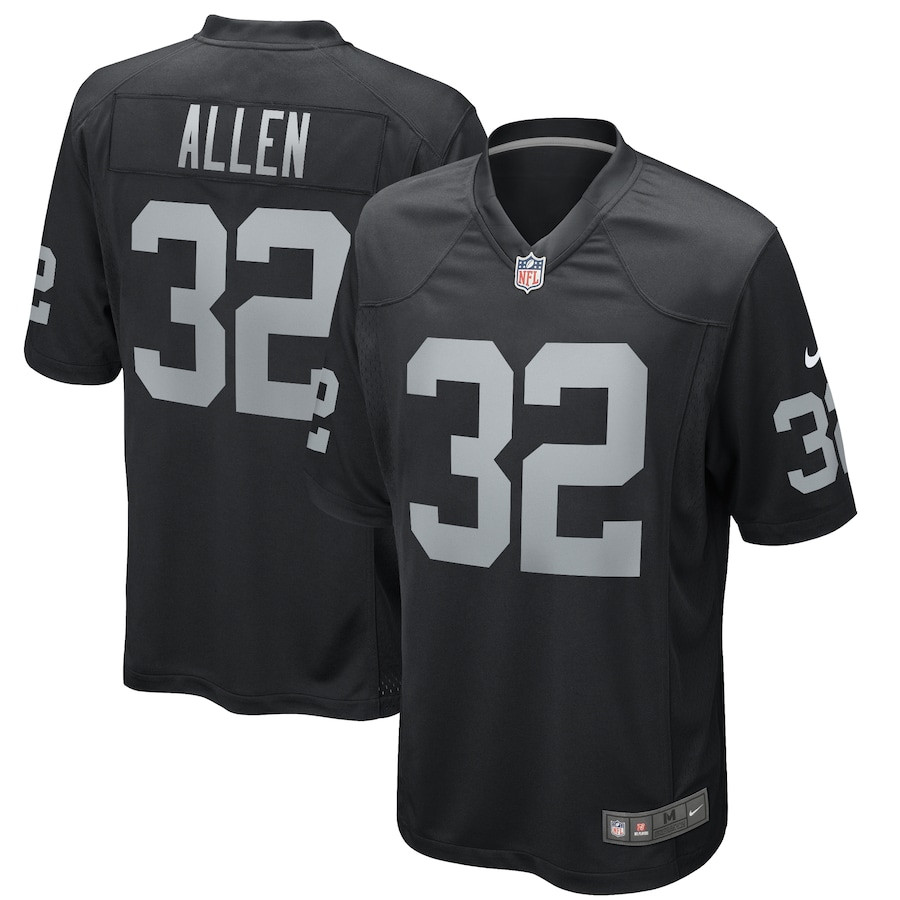 Marcus Allen 32 Las Vegas Raiders Men Game Retired Jersey - Black JS5943 Saliibo