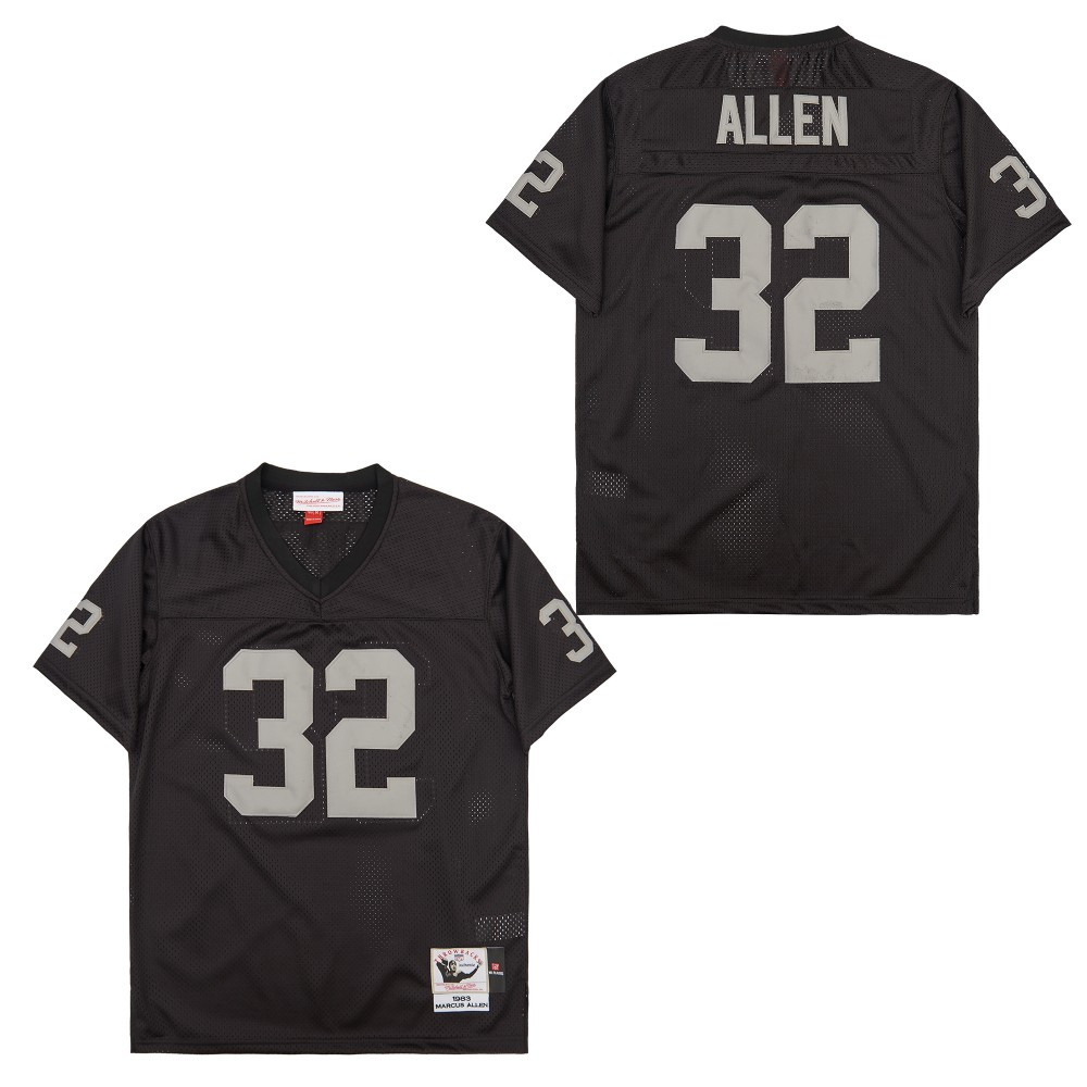 Marcus Allen 32 Las Vegas Raiders Throwback Men Jersey - Black JS5972 Saliibo