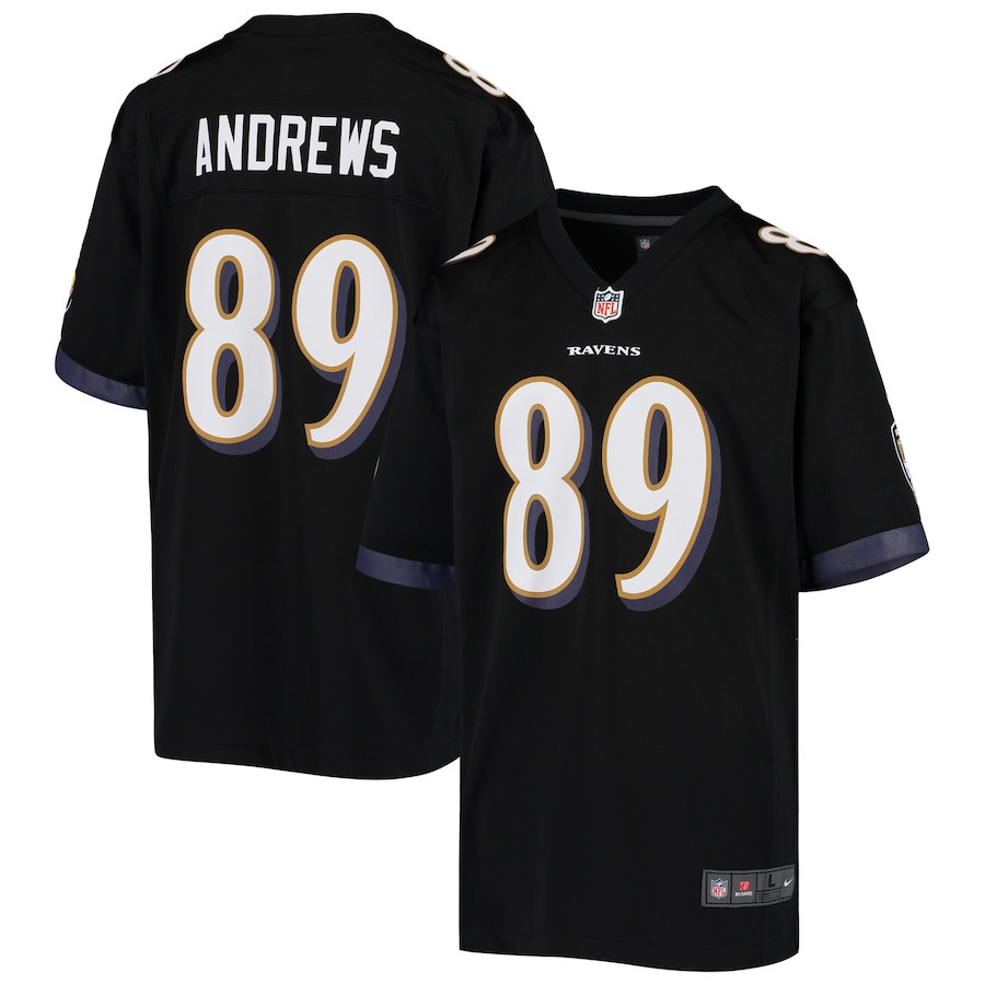 Mark Andrews 89 Baltimore Ravens YOUTH Game Jersey - Black JS6529 Saliibo