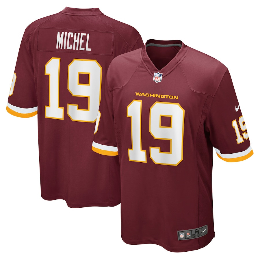 Marken Michel 19 Washington Football Team Men Game Jersey - Burgundy JS1615 Saliibo