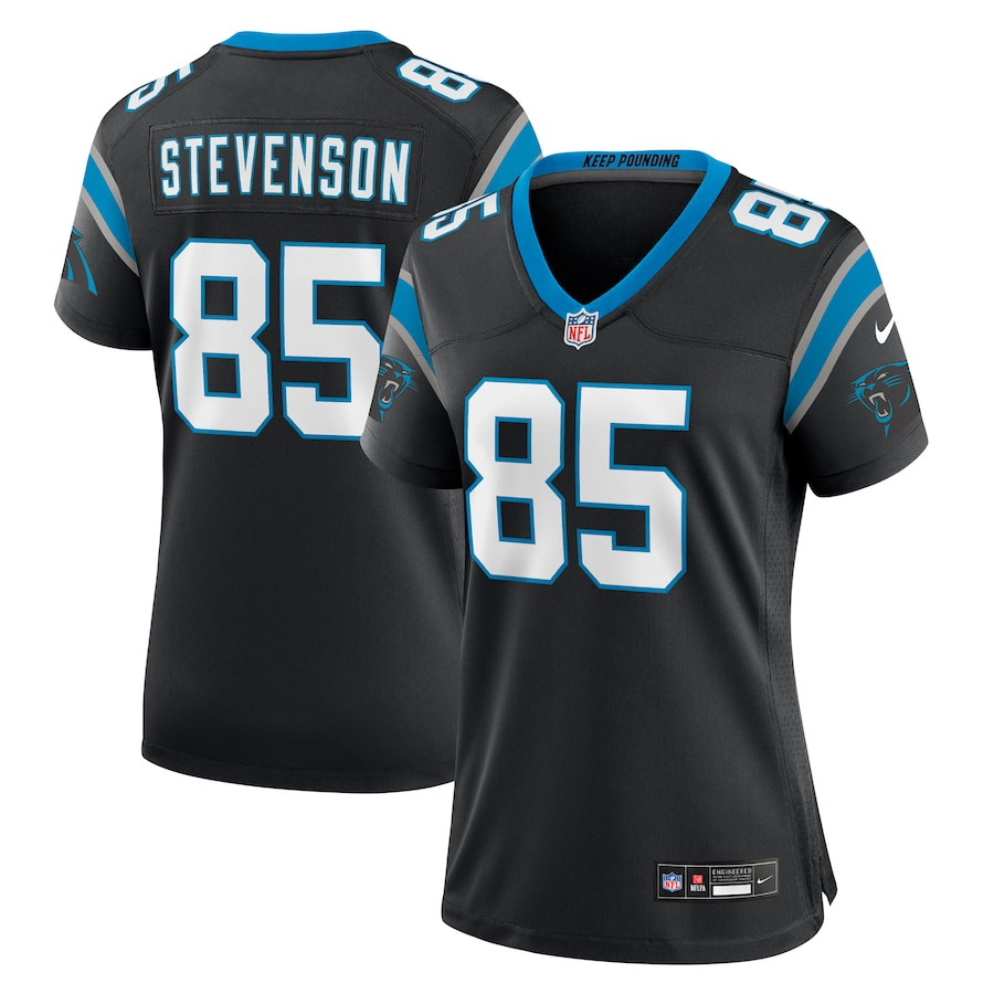 Marquez Stevenson 85 Carolina Panthers Women's Team Game Jersey - Black JS6698 Saliibo