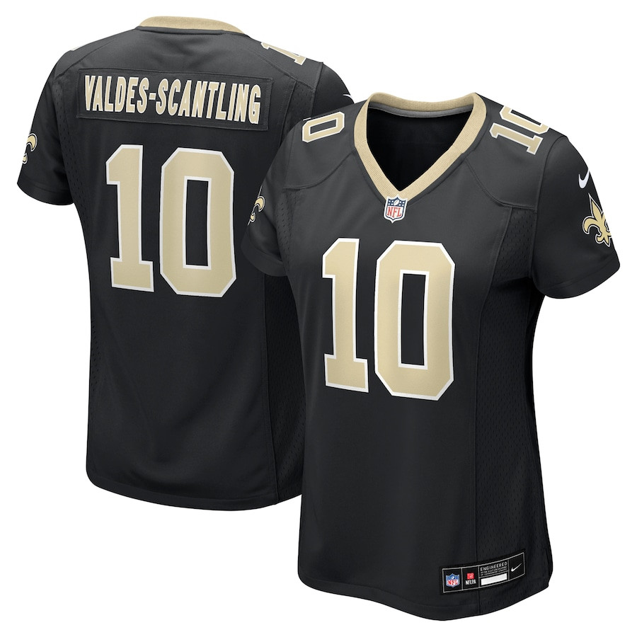 Marquez Valdes-Scantling 10 New Orleans Saints Women's Game Jersey - Black JS1420 Saliibo