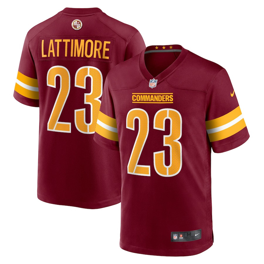 Marshon Lattimore 23 Washington Commanders Game Men Jersey - Burgundy JS9285 Saliibo