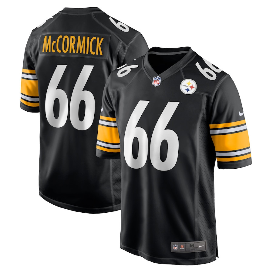 Mason McCormick 66 Pittsburgh Steelers Game Men Jersey - Black JS9090 Saliibo