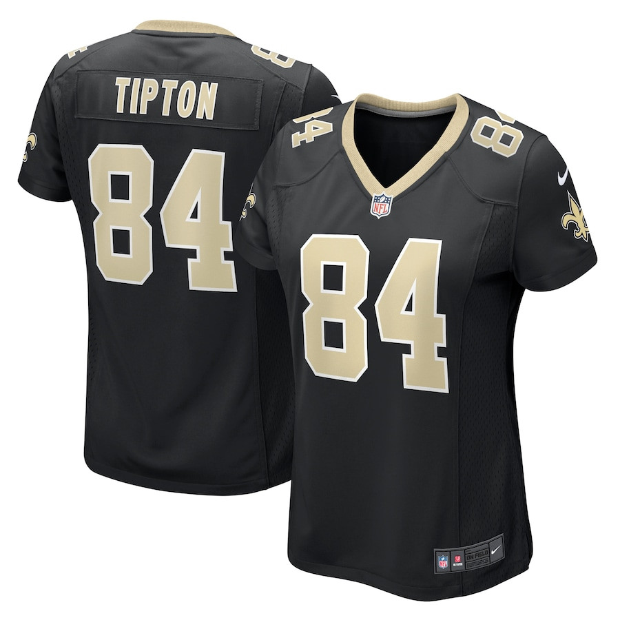 Mason Tipton 84 New Orleans Saints Women's Game Jersey - Black JS9015 Saliibo