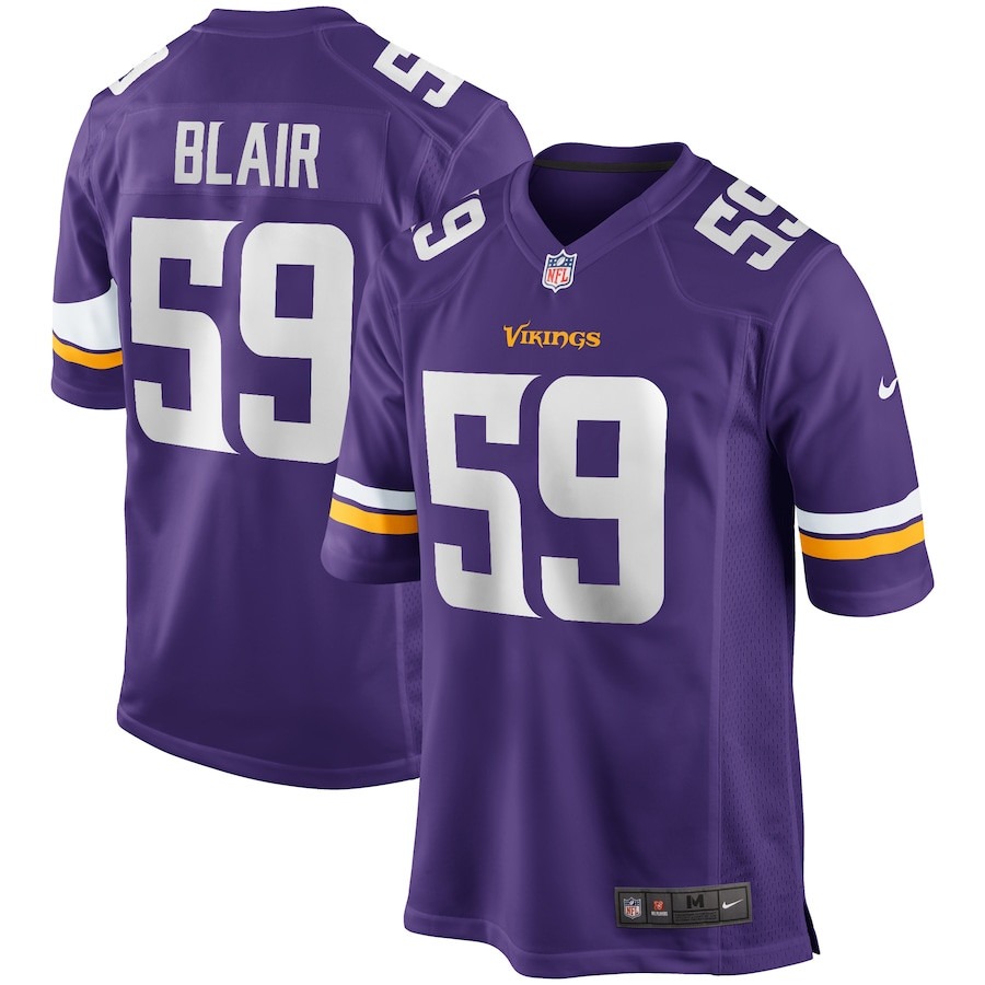Matt Blair 59 Minnesota Vikings Men Game Retired Jersey - Purple JS4276 Saliibo