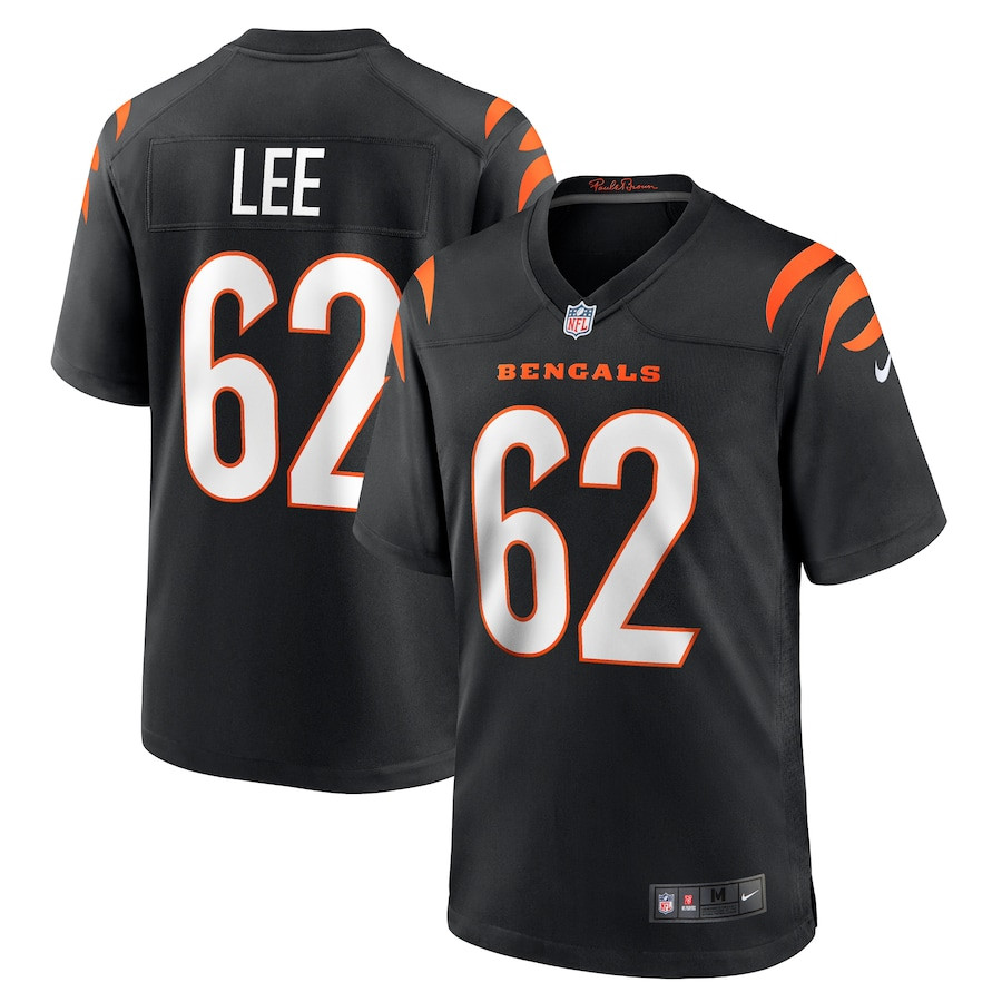 Matt Lee 62 Cincinnati Bengals Game Men Jersey - Black JS8689 Saliibo