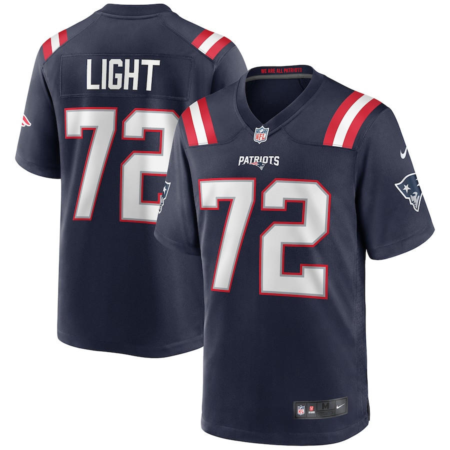 Matt Light 72 New England Patriots Men Game Retired Player Jersey - Navy JS8517 Saliibo