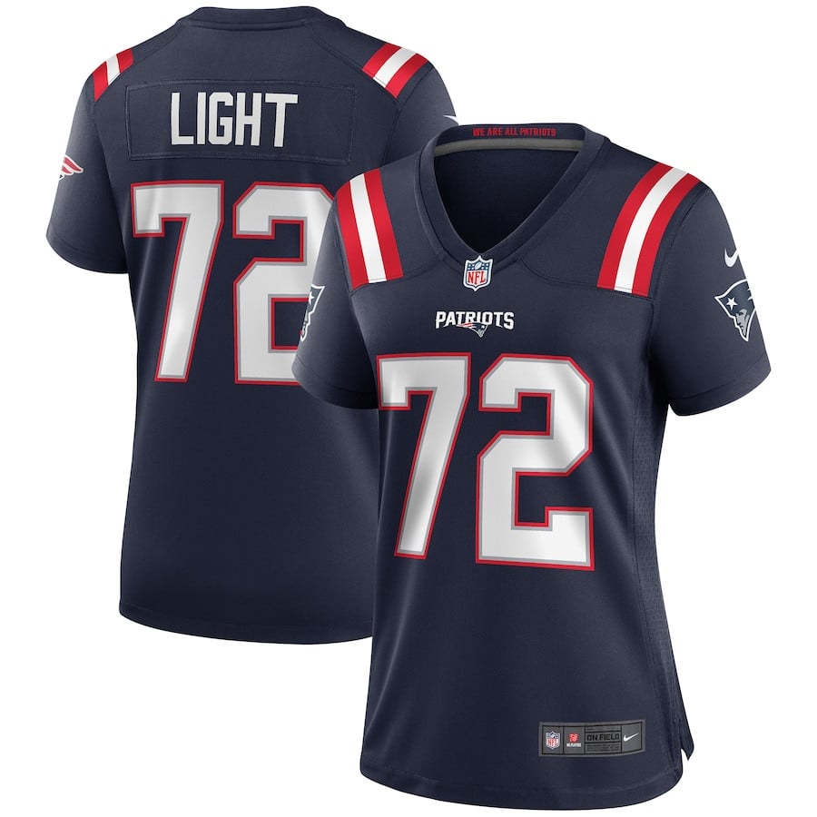 Matt Light 72 New England Patriots Women Game Retired Jersey - Navy JS5539 Saliibo
