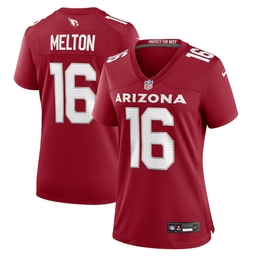 Max Melton 16 Arizona Cardinals Women's Game Jersey - Cardinal JS9580 Saliibo