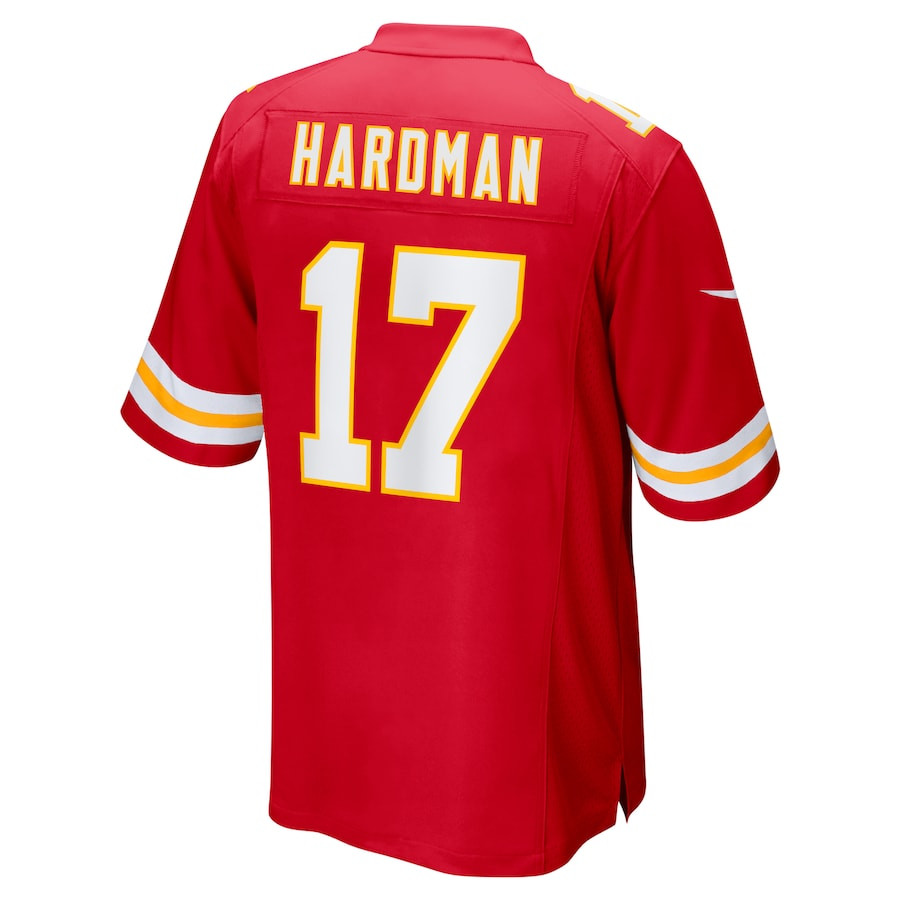 Mecole Hardman 17 Kansas City Chiefs Game Men Jersey - Red JS4390 Saliibo - Image 3