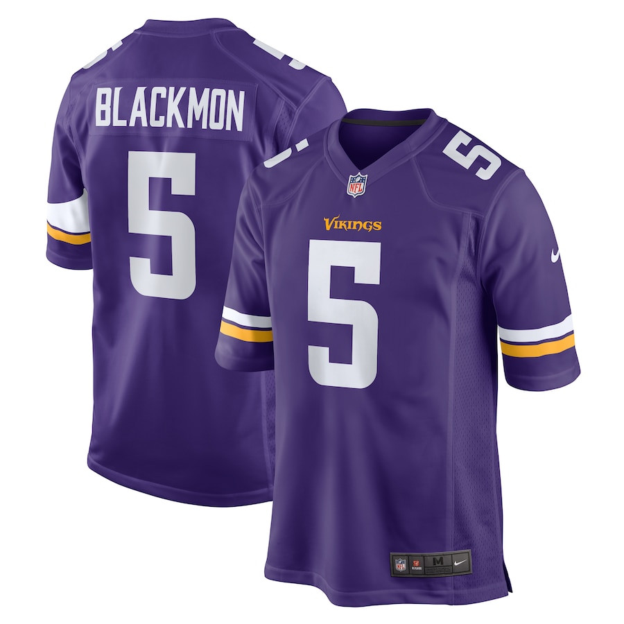 Mekhi Blackmon 5 Minnesota Vikings Game Men Jersey - Purple JS7065 Saliibo