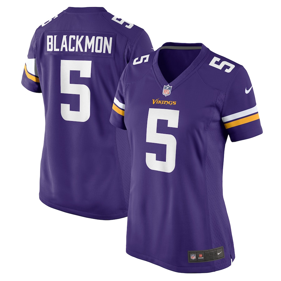 Mekhi Blackmon 5 Minnesota Vikings Women's Game Jersey - Purple JS5973 Saliibo