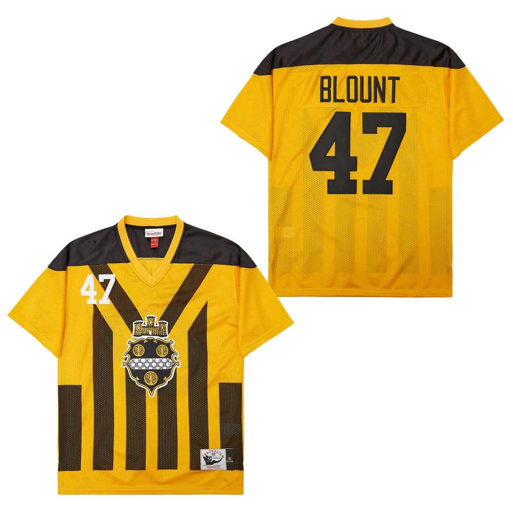 Mel Blount 47 Pittsburgh Steelers Retro Throwback Legacy Men Jersey - Black/Yellow JS8818 Saliibo