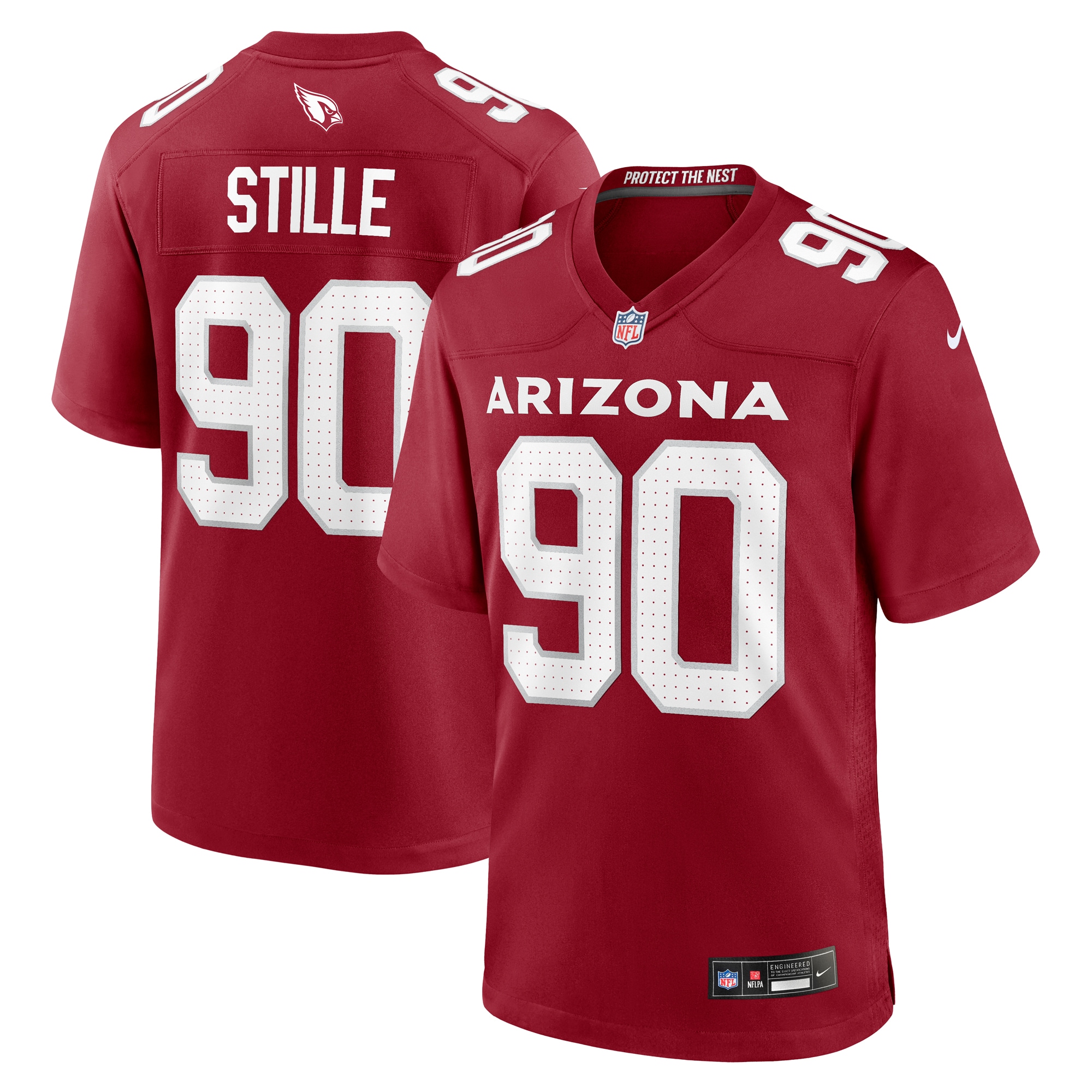 Men's Arizona Cardinals Ben Stille Cardinal Team Game Jersey JS9745 Saliibo