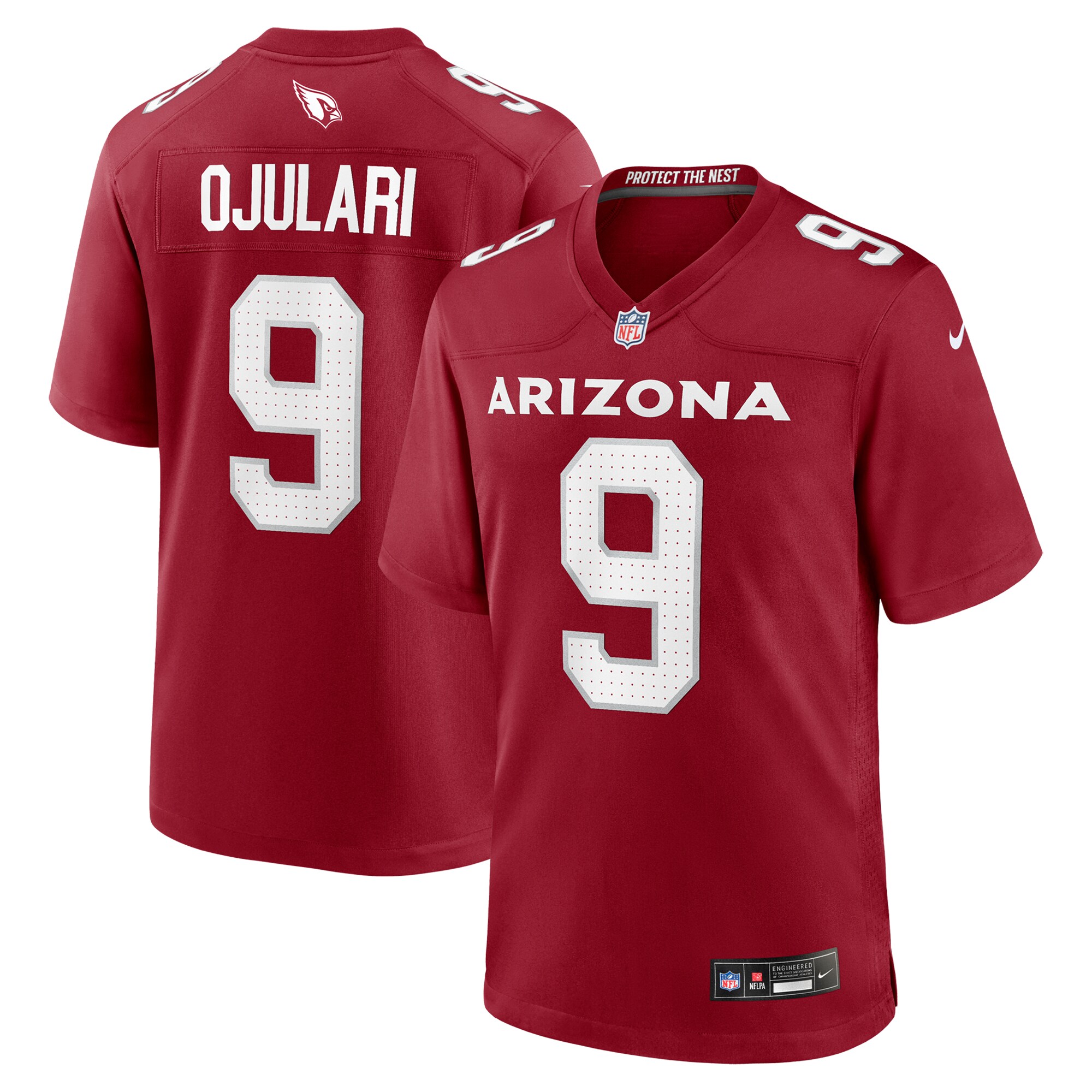 Men's Arizona Cardinals BJ Ojulari Cardinal Team Game Jersey JS3042 Saliibo