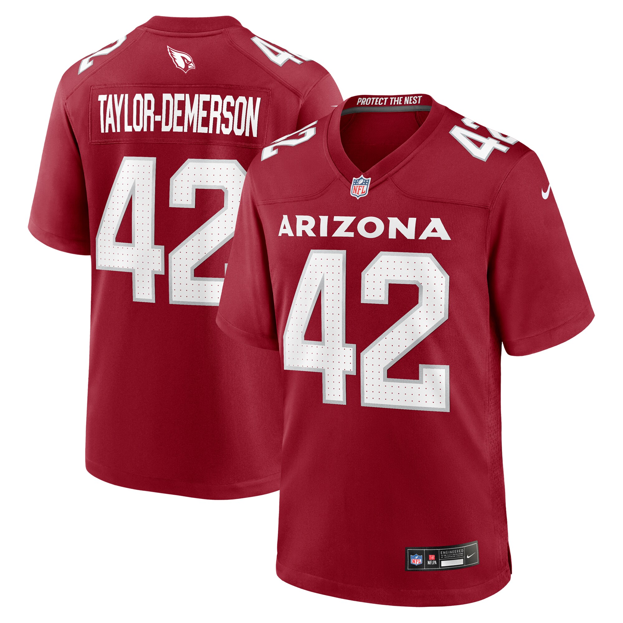 Men's Arizona Cardinals Dadrion Taylor-Demerson Cardinal Team Game Jersey JS4583 Saliibo