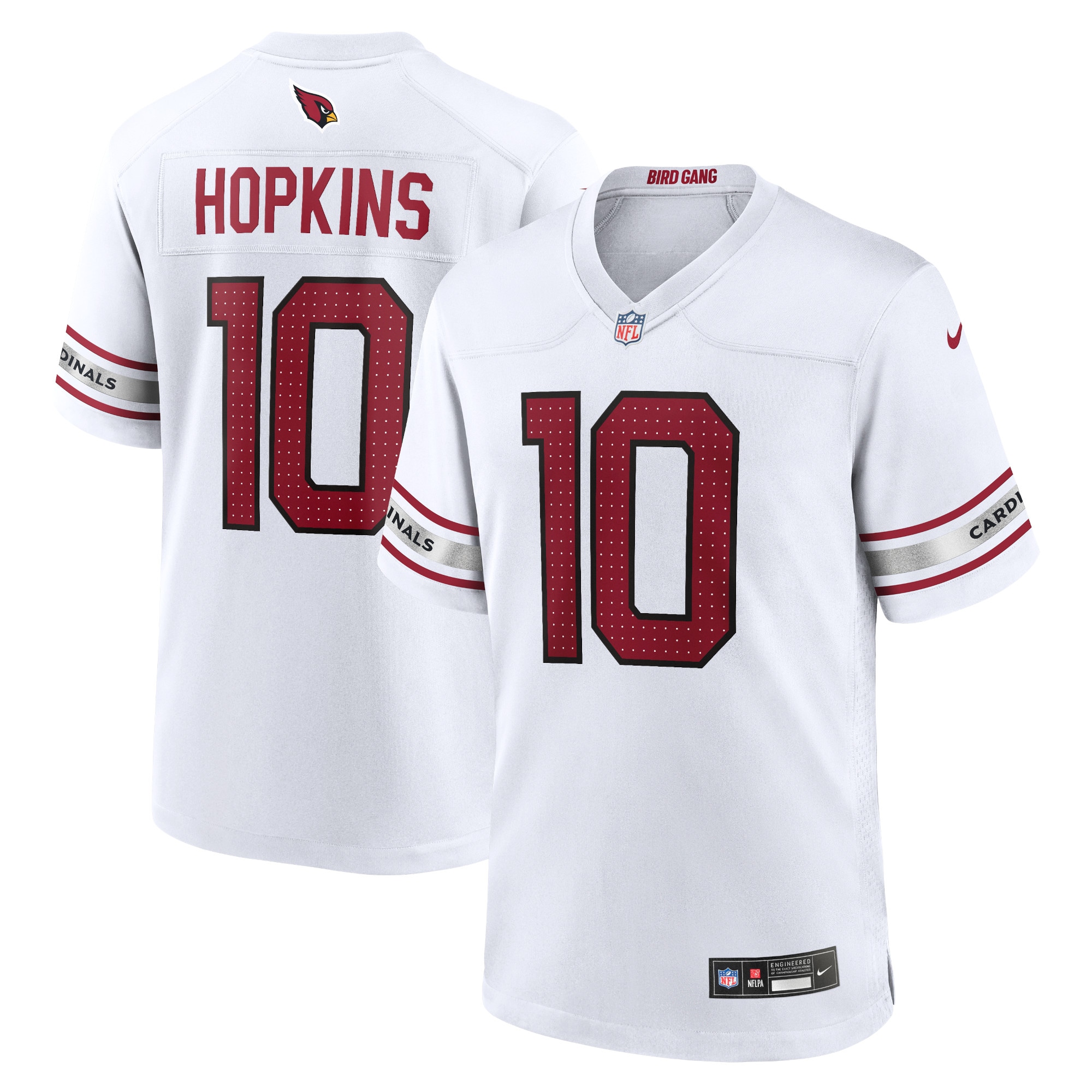 Men's Arizona Cardinals DeAndre Hopkins White Game Player Jersey JS6741 Saliibo