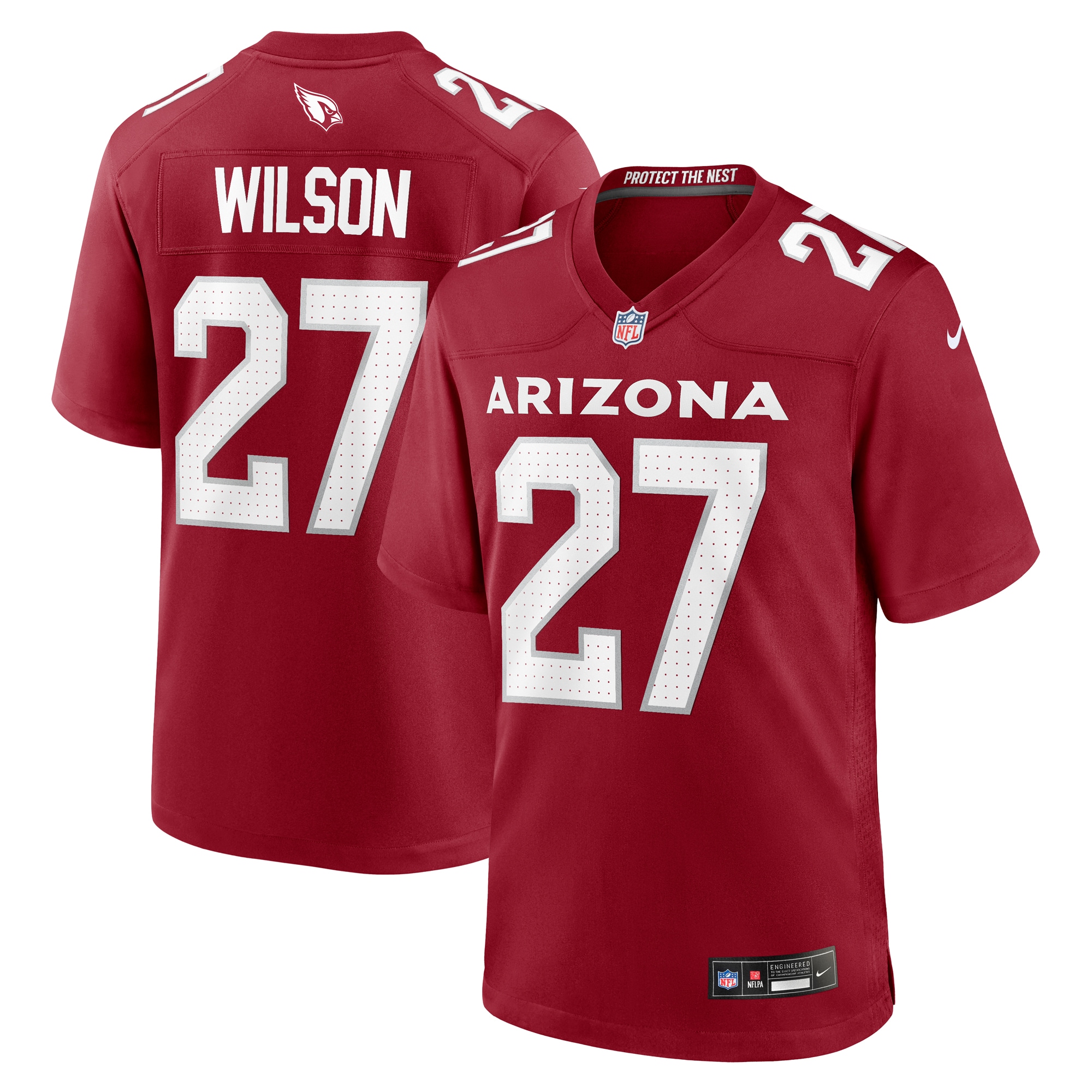 Men's Arizona Cardinals Divaad Wilson Cardinal Team Game Jersey JS8973 Saliibo