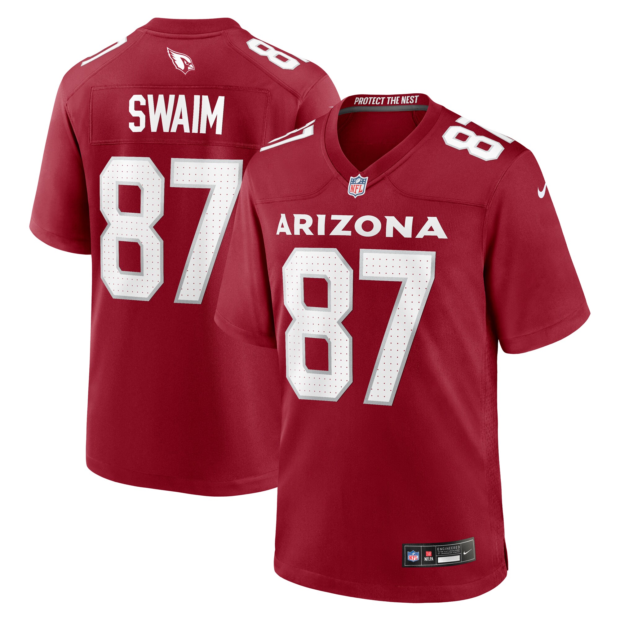 Men's Arizona Cardinals Geoff Swaim Cardinal Team Game Jersey JS1195 Saliibo