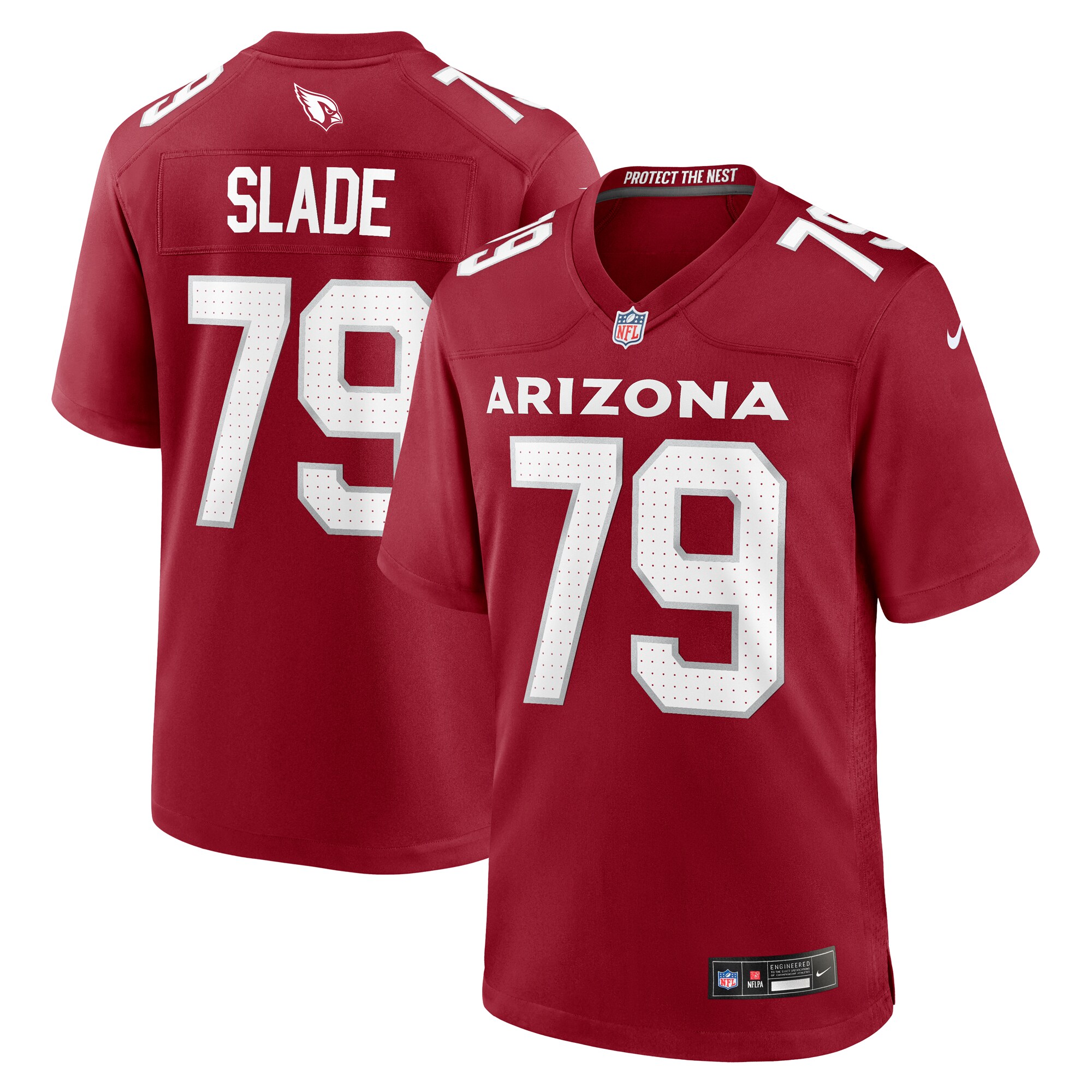 Men's Arizona Cardinals Jacob Slade Cardinal Game Jersey JS7479 Saliibo