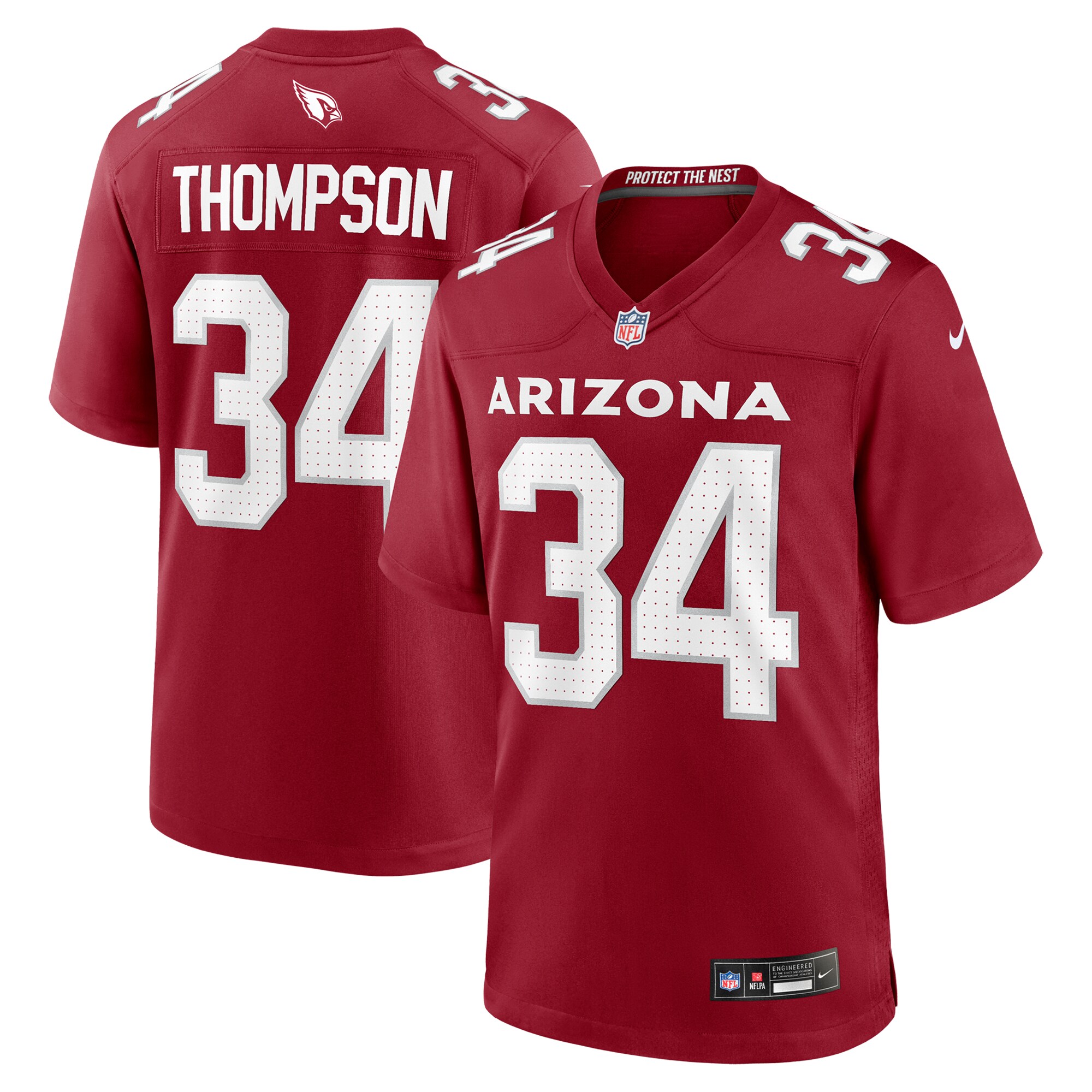 Men's Arizona Cardinals Jalen Thompson Cardinal Team Game Jersey JS7012 Saliibo