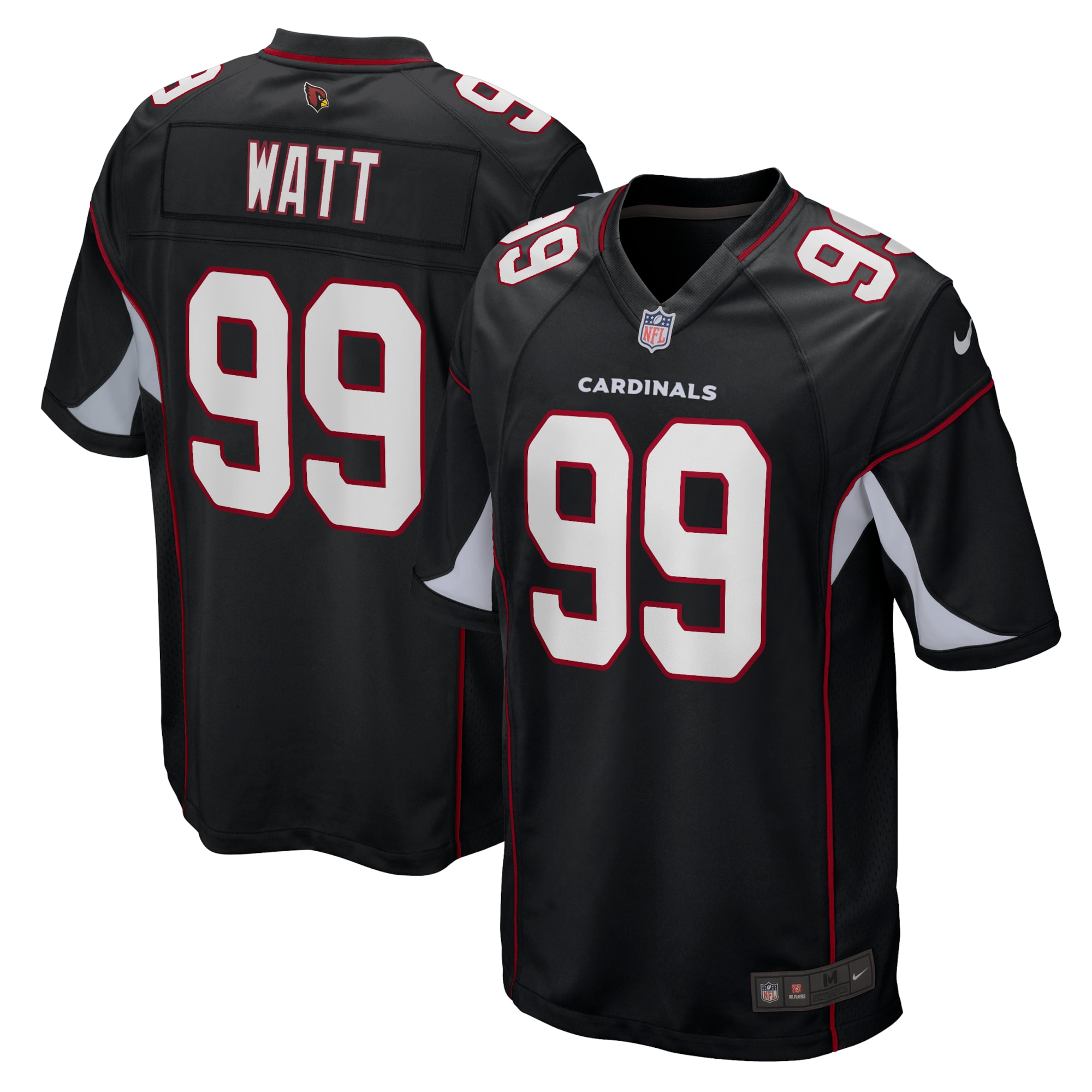 Men's Arizona Cardinals J.J. Watt Black Alternate Game Jersey JS7131 Saliibo