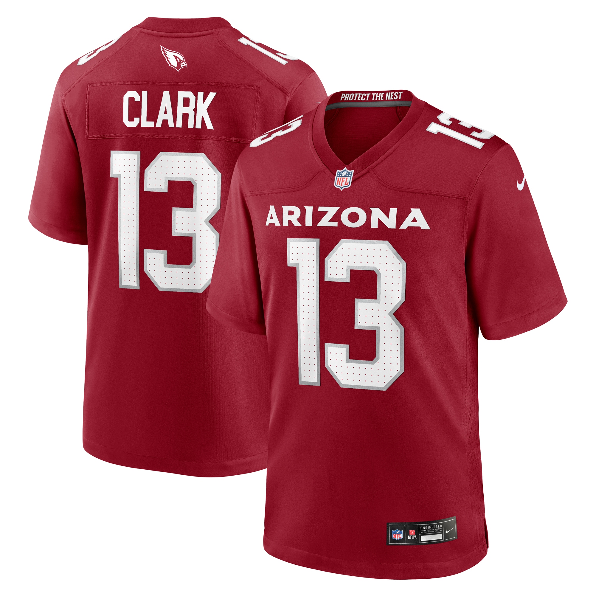Men's Arizona Cardinals Kei'Trel Clark Cardinal Game Jersey JS3507 Saliibo
