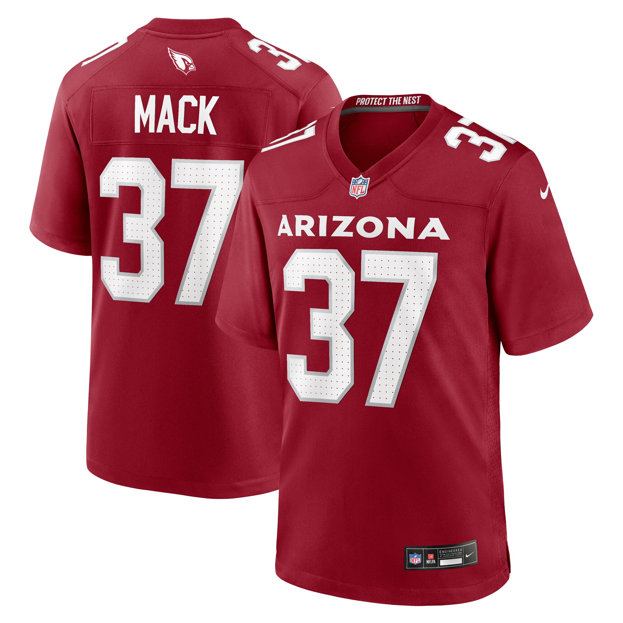 Men's Arizona Cardinals Marlon Mack Cardinal Team Game Jersey JS6398 Saliibo