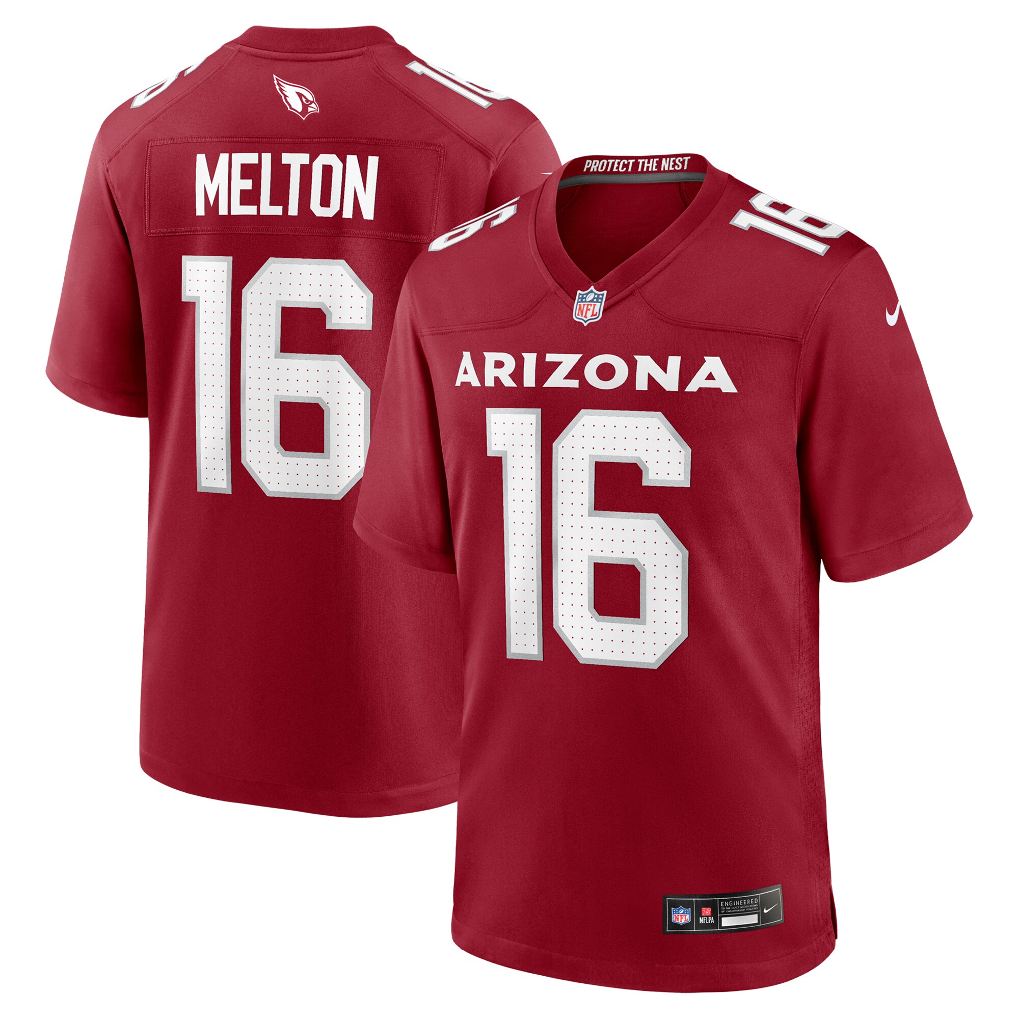 Men's Arizona Cardinals Max Melton Cardinal Team Game Jersey JS8972 Saliibo