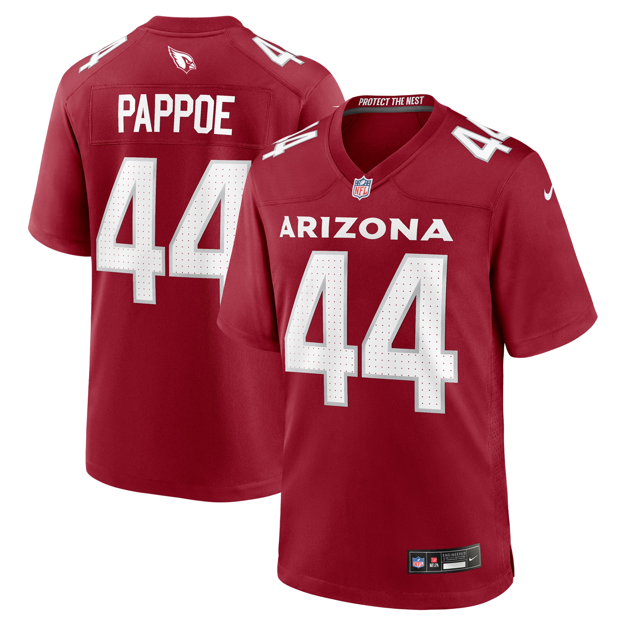 Men's Arizona Cardinals Owen Pappoe Cardinal Team Game Jersey JS3571 Saliibo