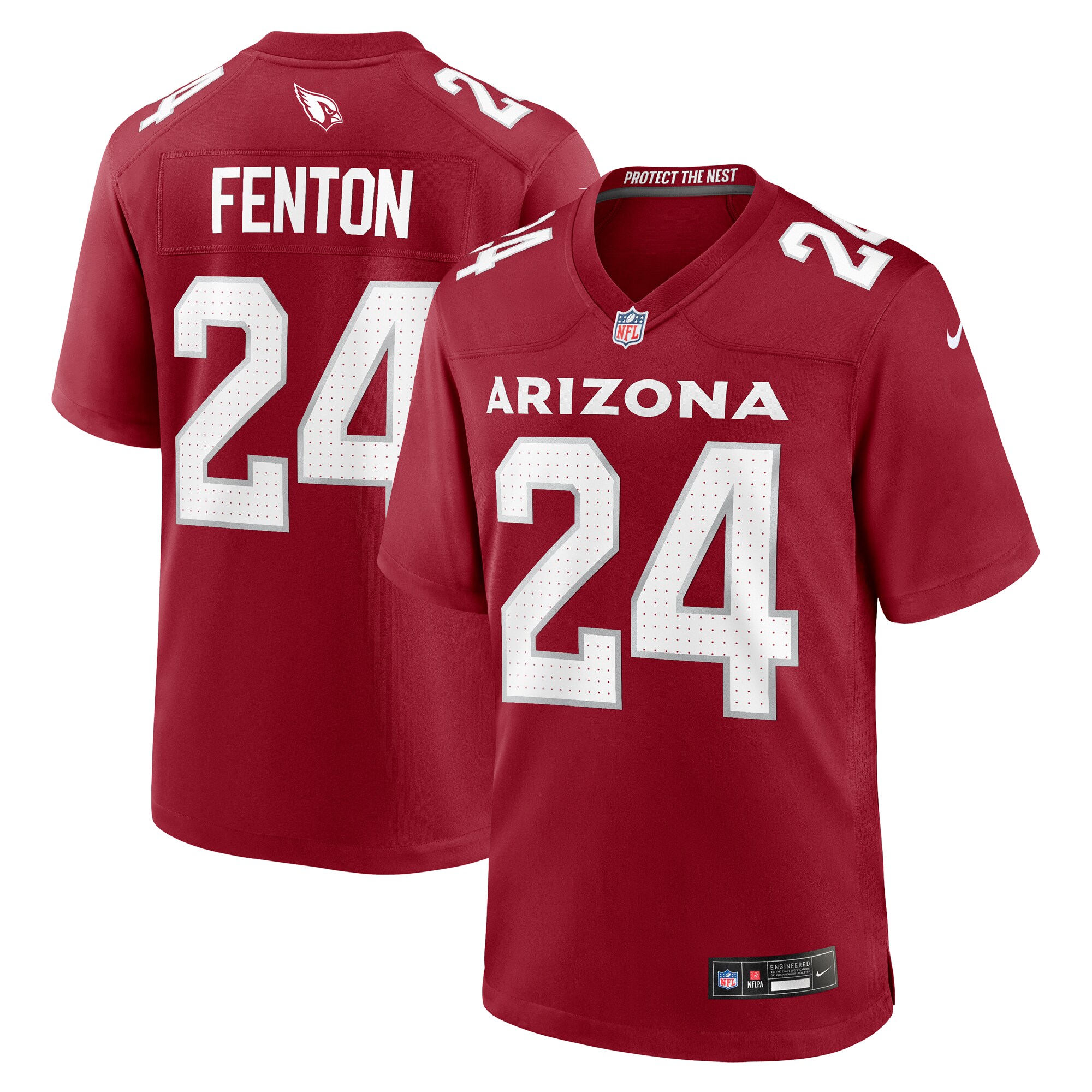 Men's Arizona Cardinals Rashad Fenton Cardinal Game Player Jersey JS6658 Saliibo