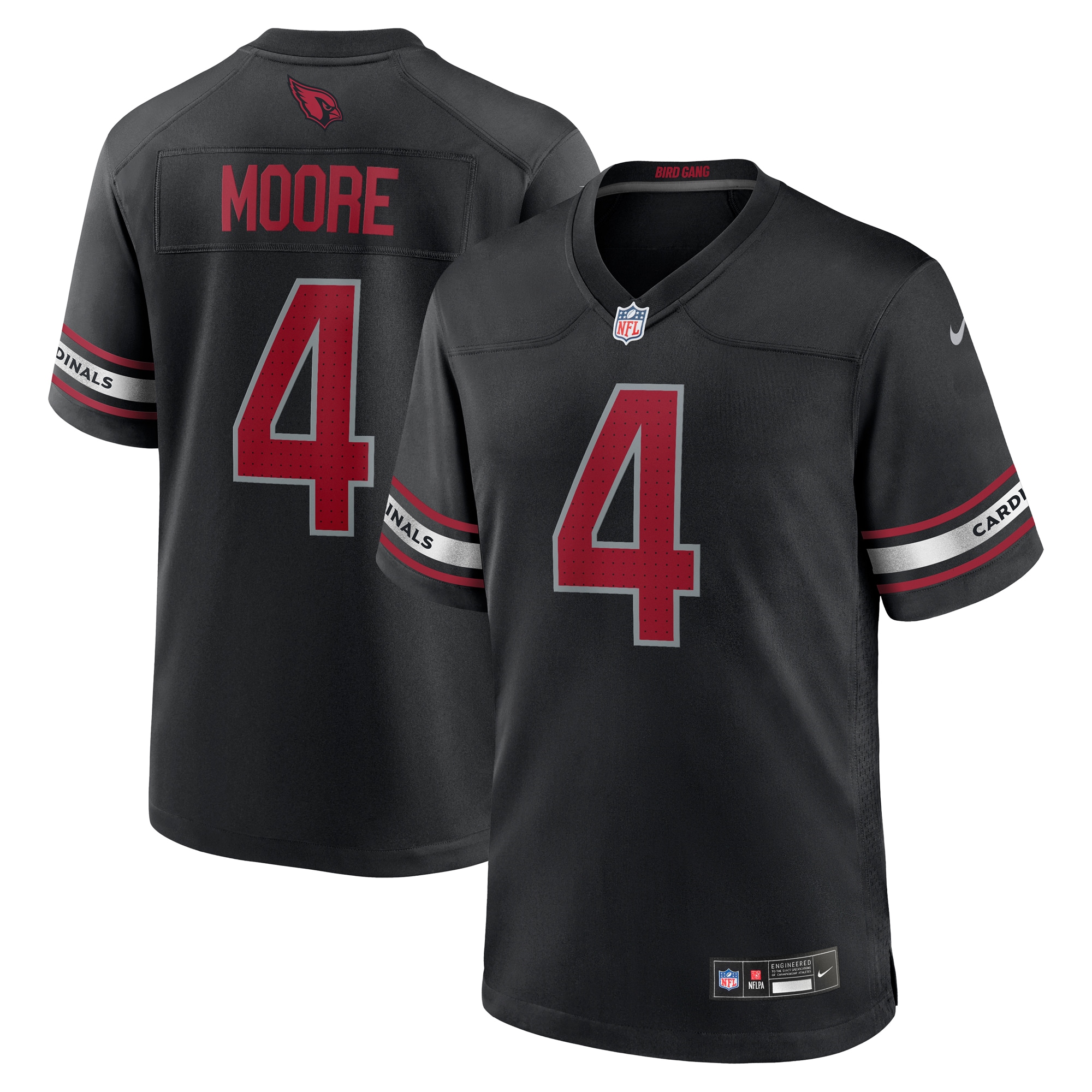 Men's Arizona Cardinals Rondale Moore Black Game Jersey JS6314 Saliibo