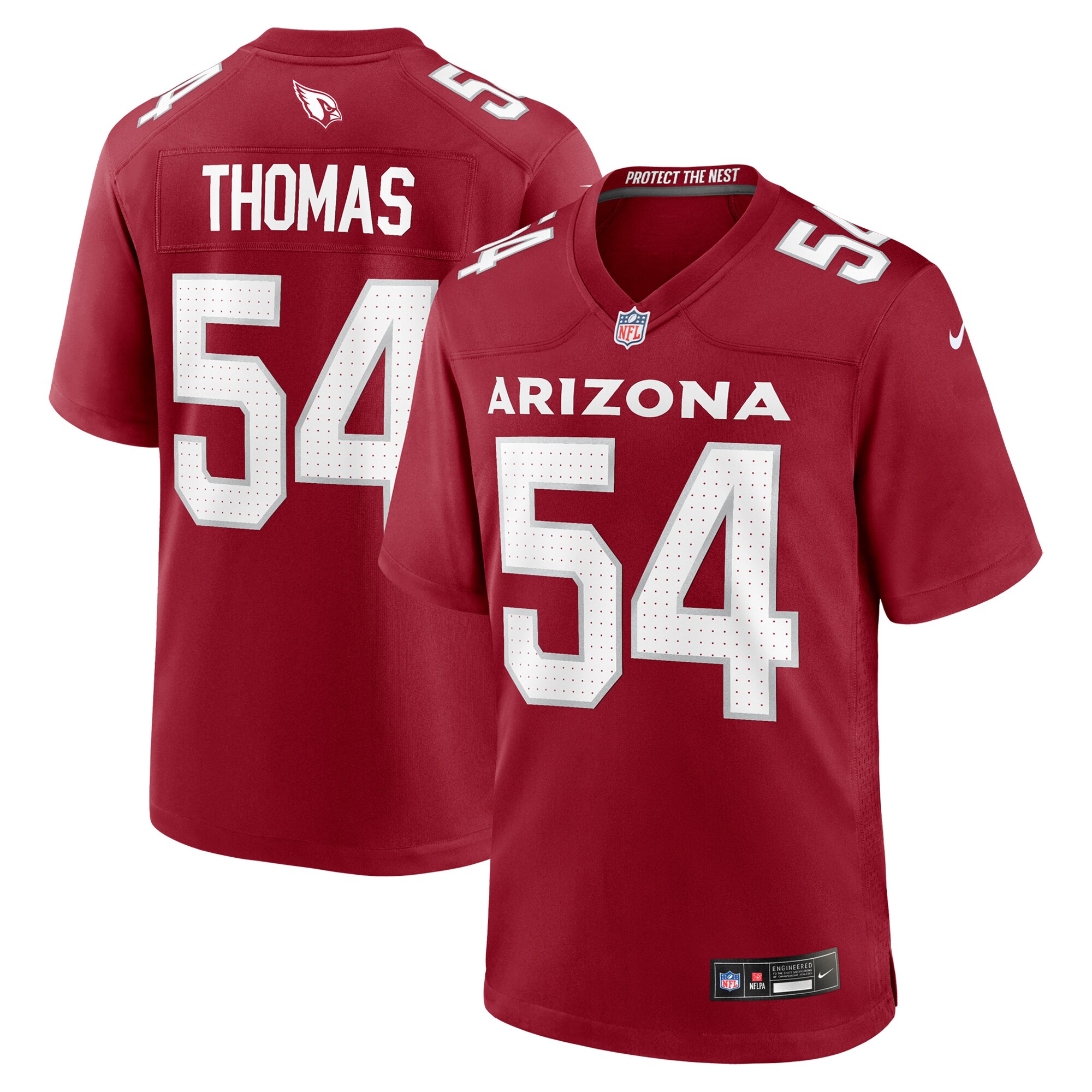 Men's Arizona Cardinals Xavier Thomas Cardinal Team Game Jersey JS2941 Saliibo