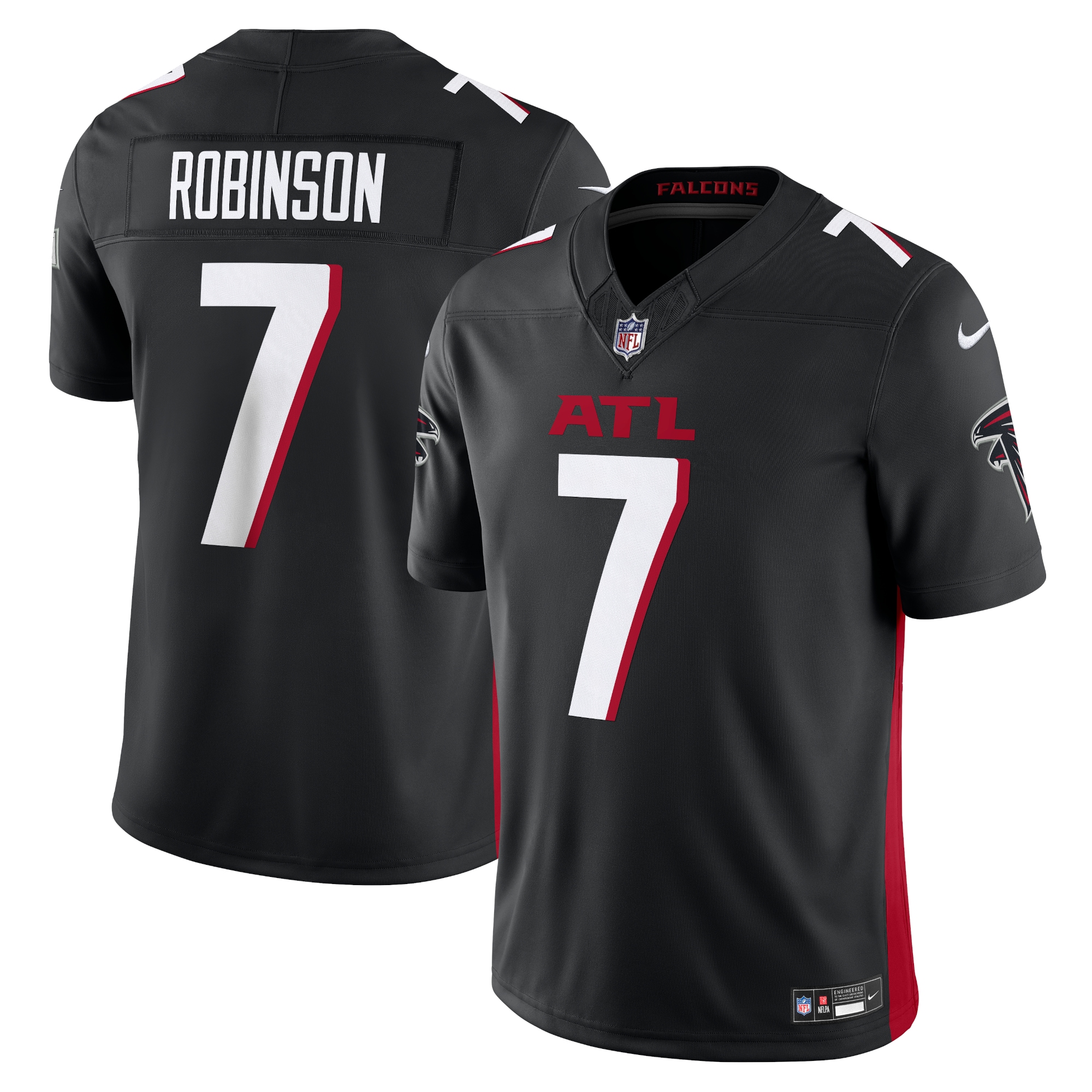 Men's Atlanta Falcons Bijan Robinson Black Vapor F.U.S.E. Limited Jersey JS7397 Saliibo
