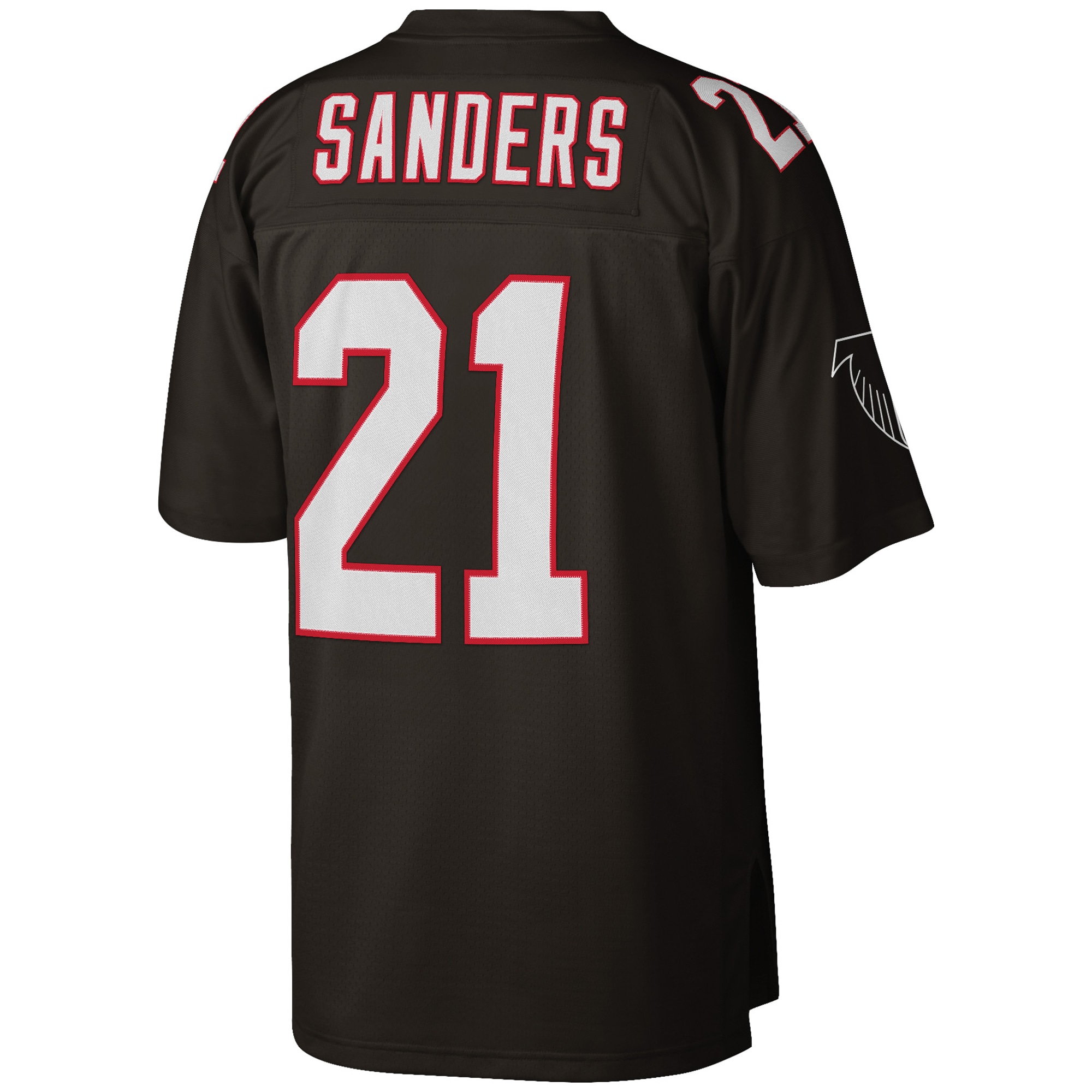 Men's Atlanta Falcons Deion Sanders Mitchell & Ness Black Big & Tall 1992 Retired Player Jersey JS8367 Saliibo - Image 3