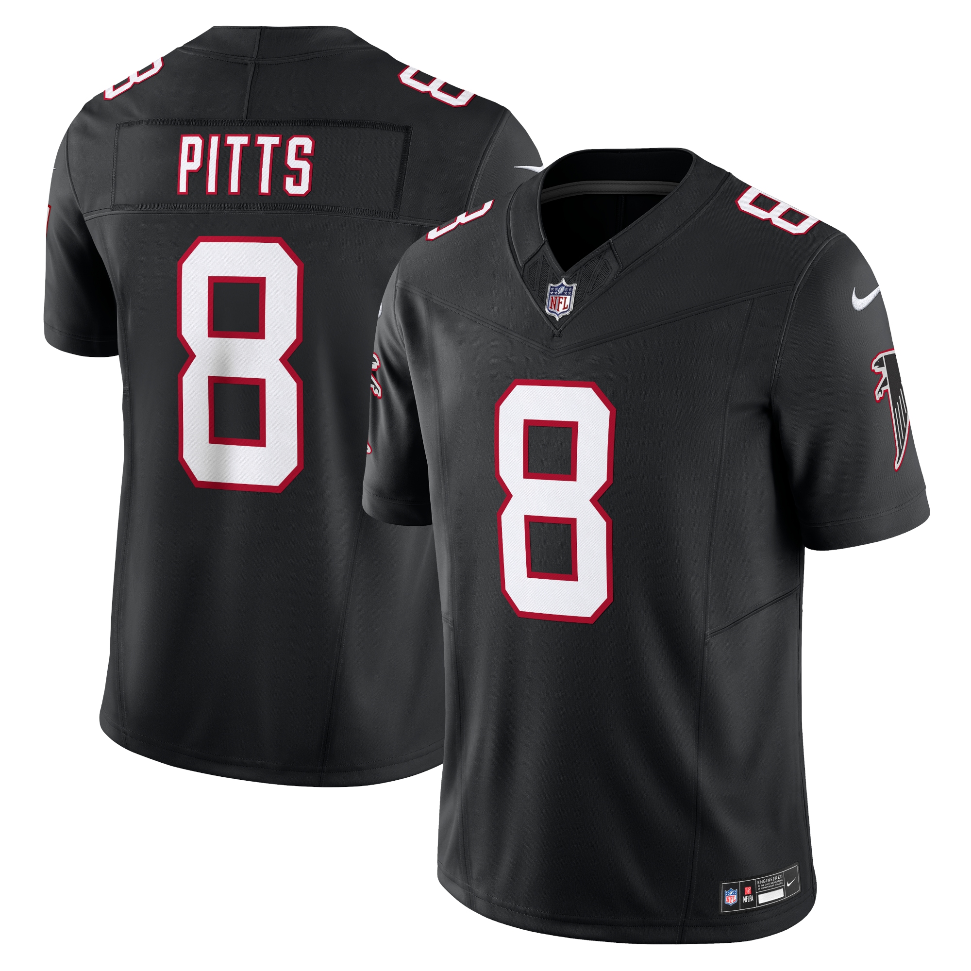 Men's Atlanta Falcons Kyle Pitts Black Vapor F.U.S.E. Limited Jersey JS6219 Saliibo