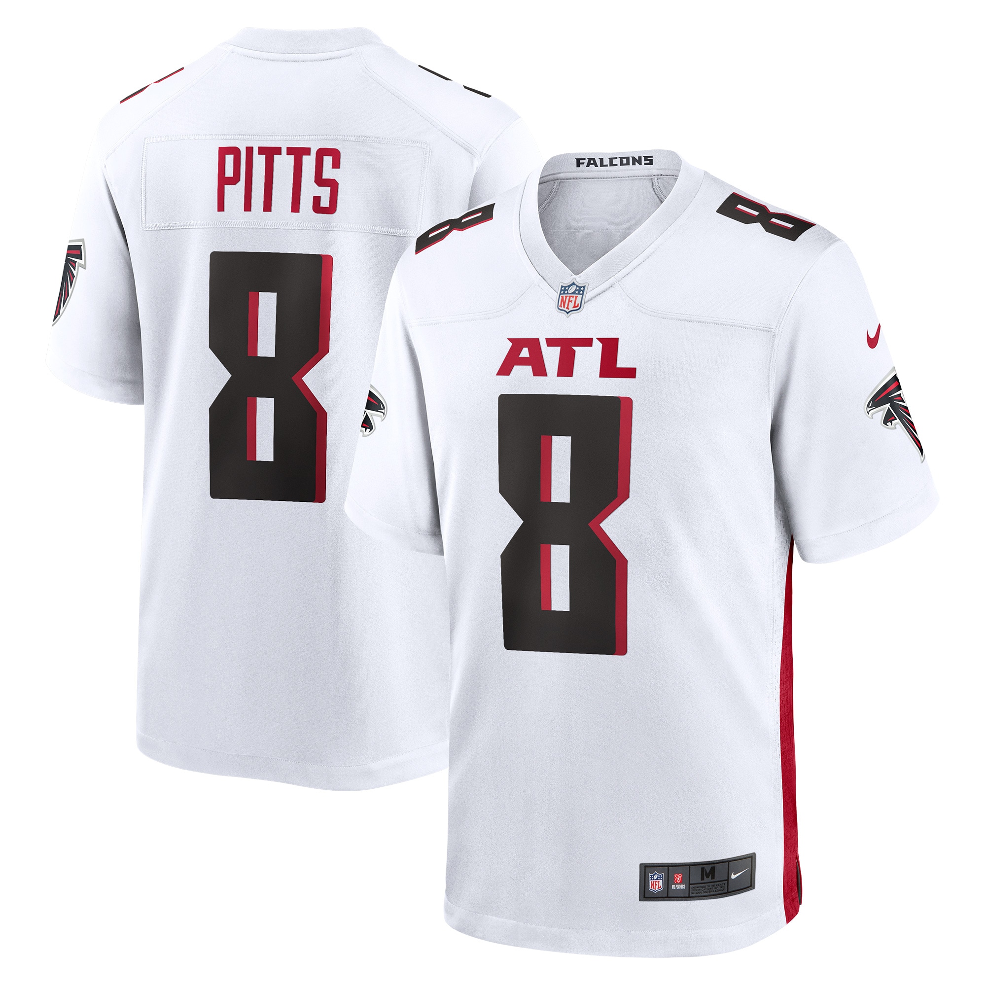 Men's Atlanta Falcons Kyle Pitts White Game Player Jersey JS6586 Saliibo