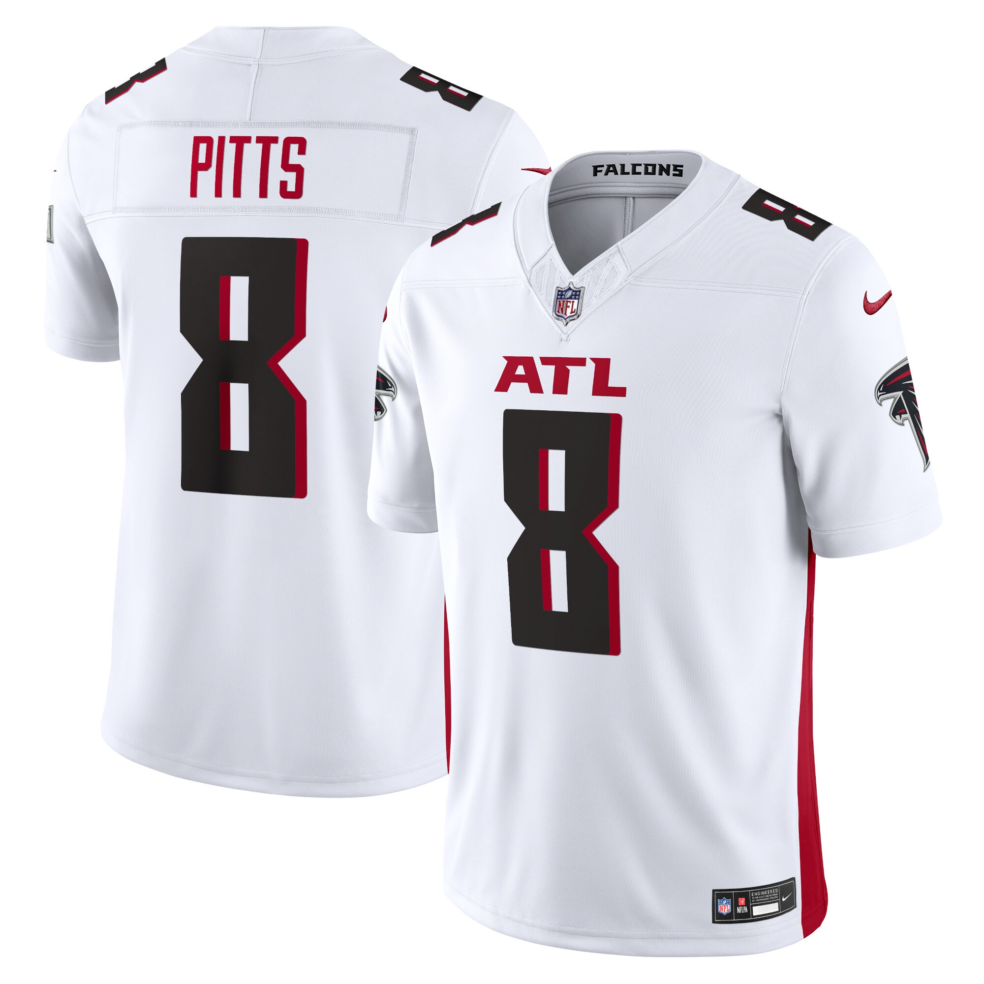 Men's Atlanta Falcons Kyle Pitts White Vapor F.U.S.E. Limited Jersey JS8708 Saliibo