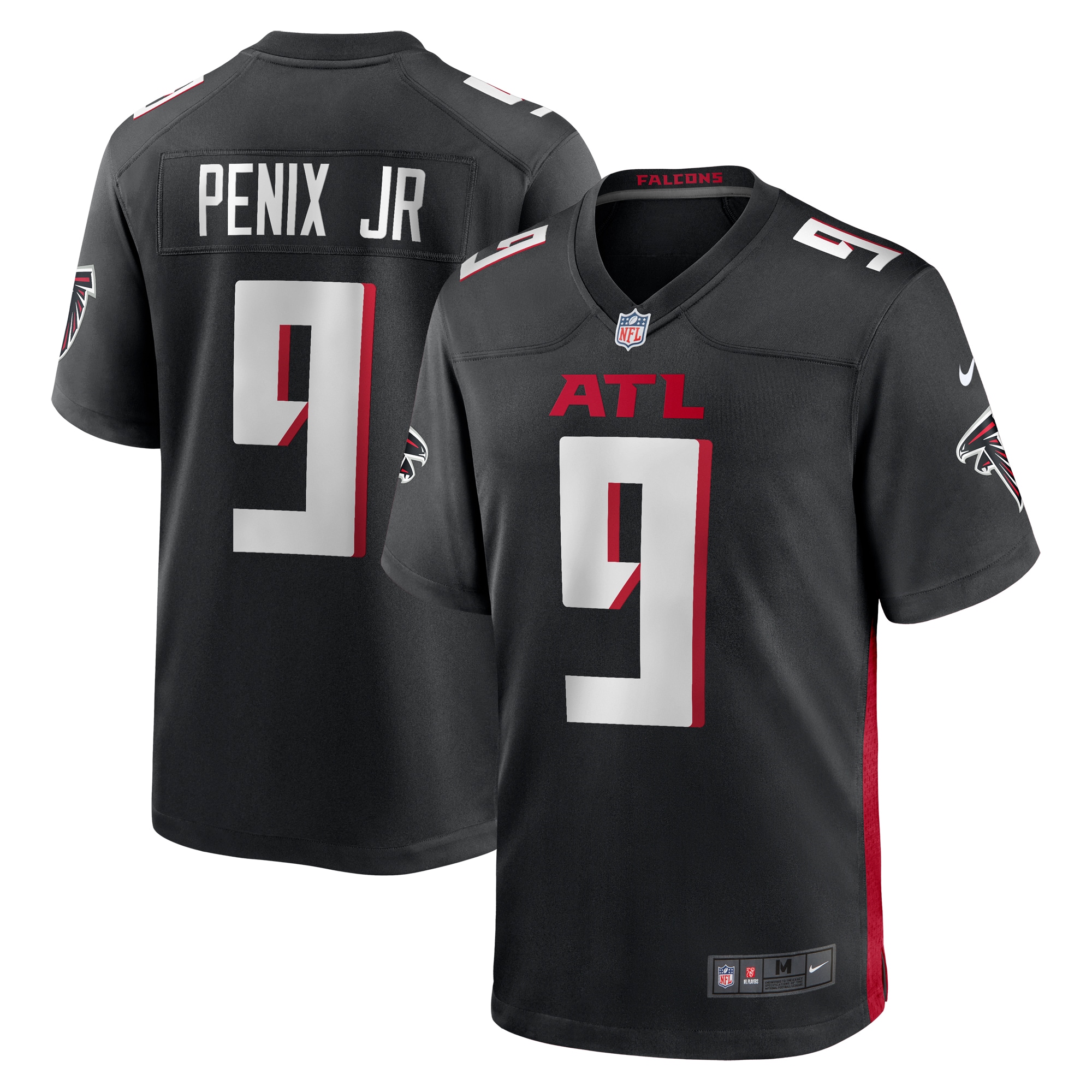 Men's Atlanta Falcons Michael Penix Jr. Black Player Game Jersey JS1672 Saliibo