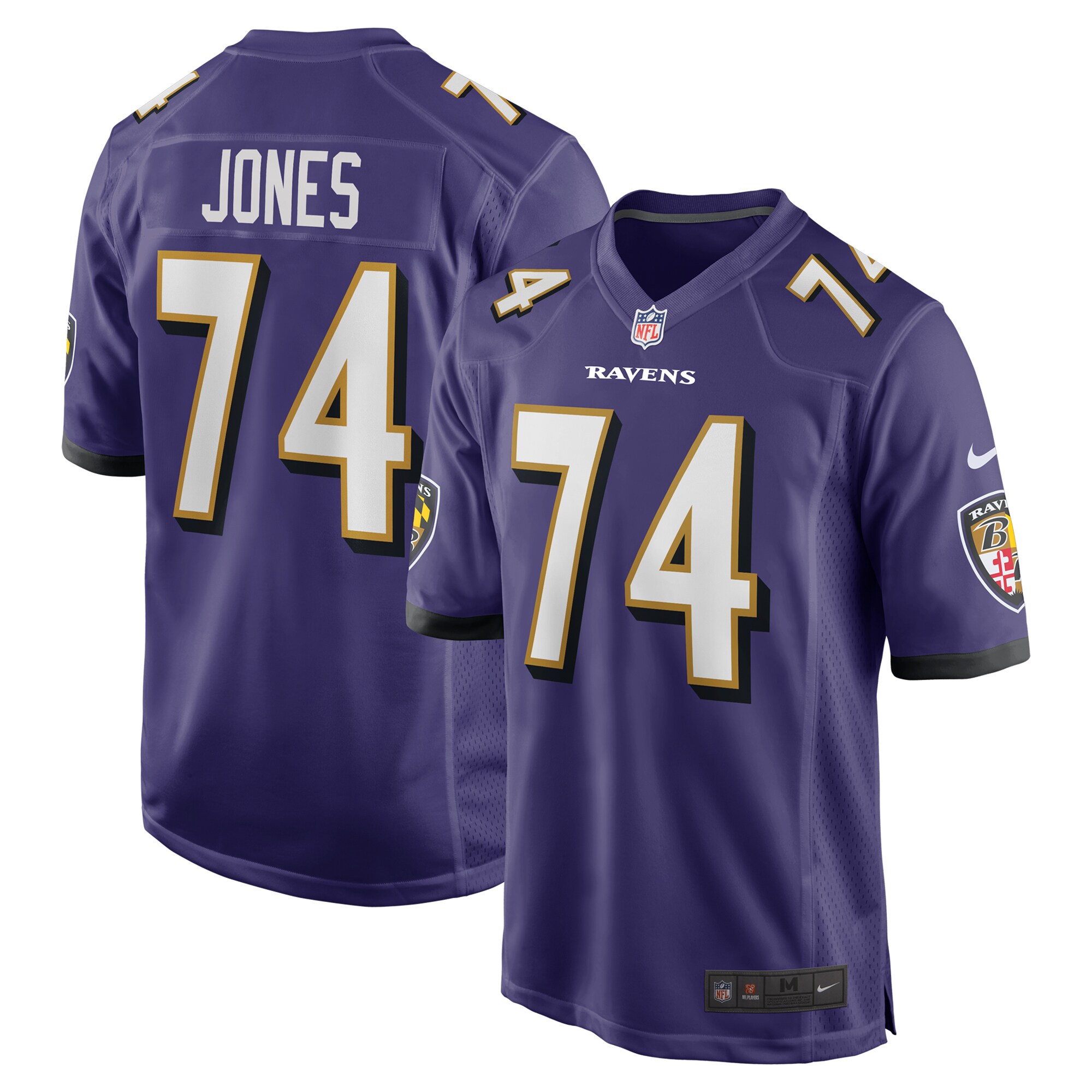 Men's Baltimore Ravens Josh Jones Purple Team Game Jersey JS8728 Saliibo