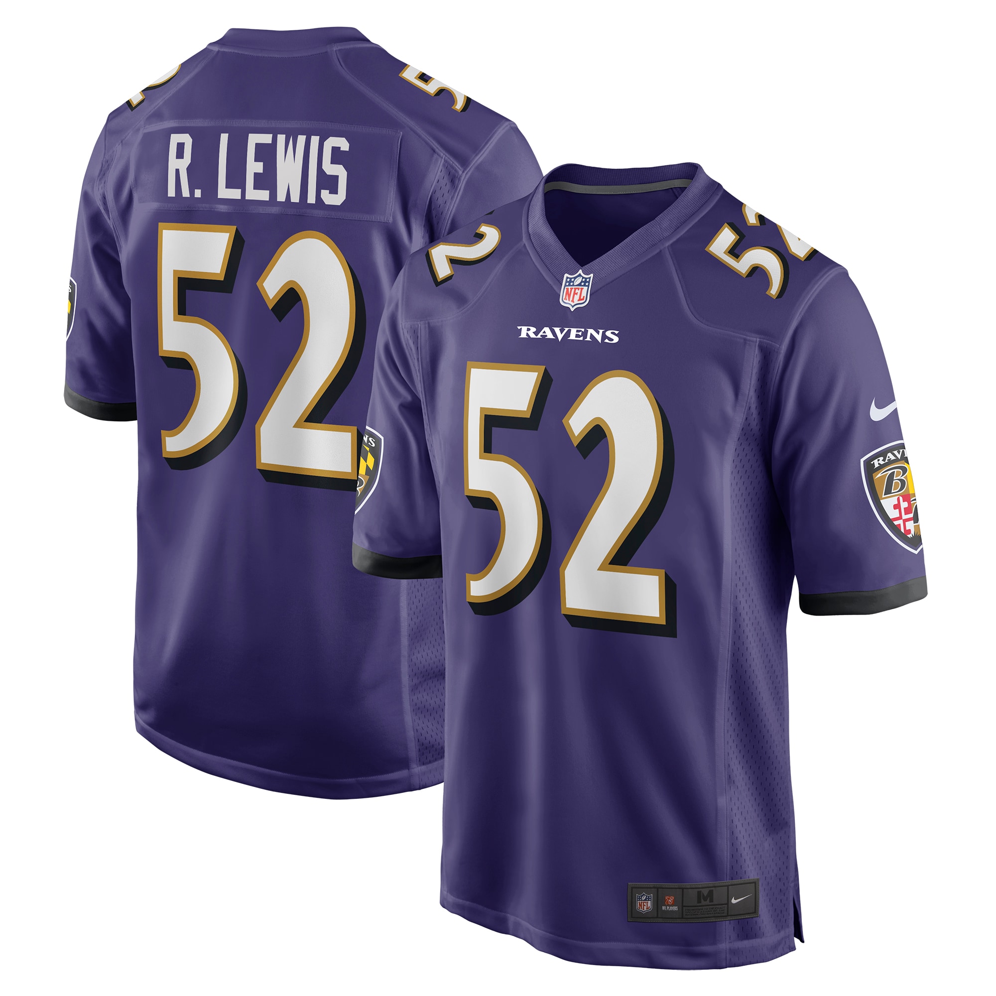 Men's Baltimore Ravens Ray Lewis Purple Retired Player Jersey JS4772 Saliibo