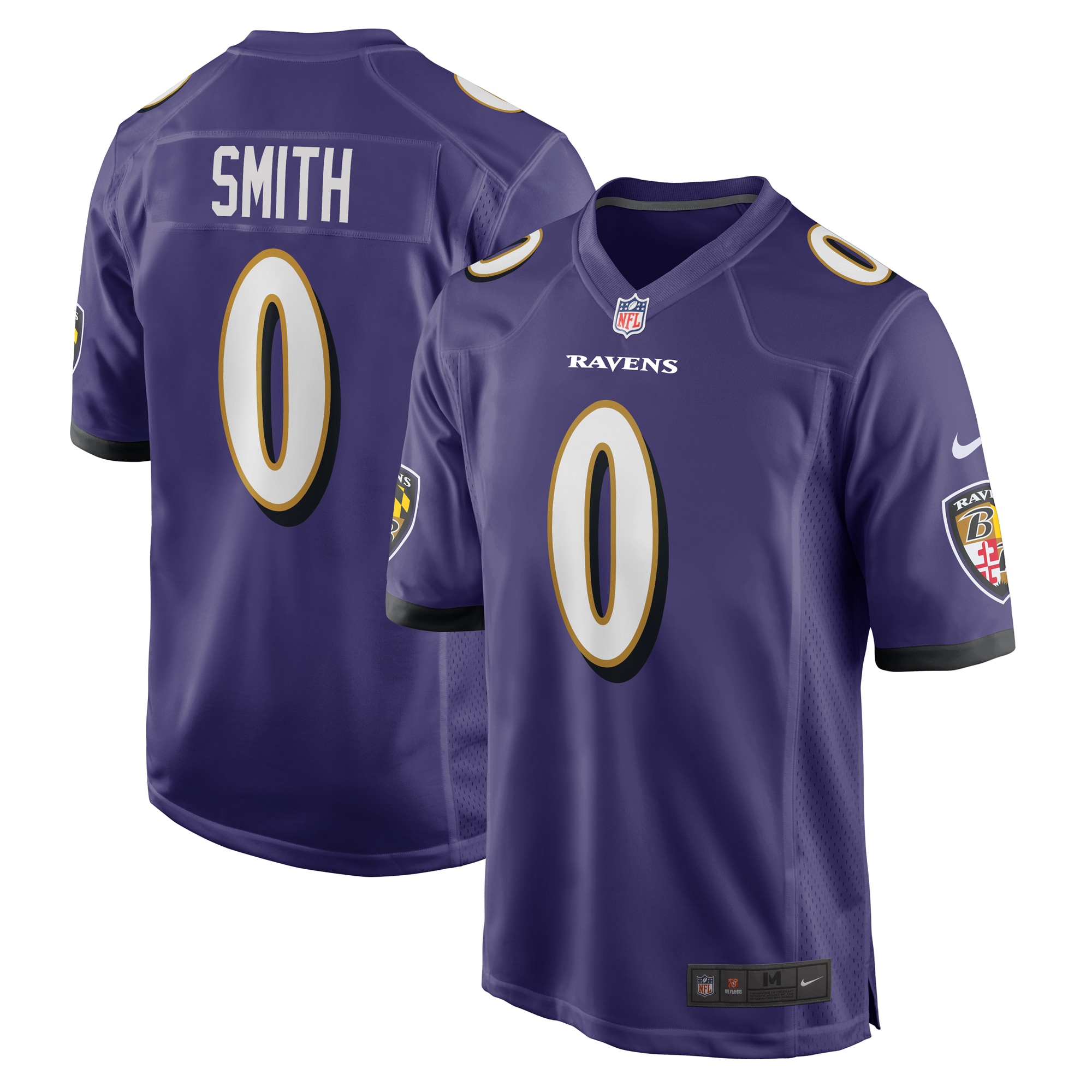Men's Baltimore Ravens Roquan Smith Purple Team Game Jersey JS8028 Saliibo