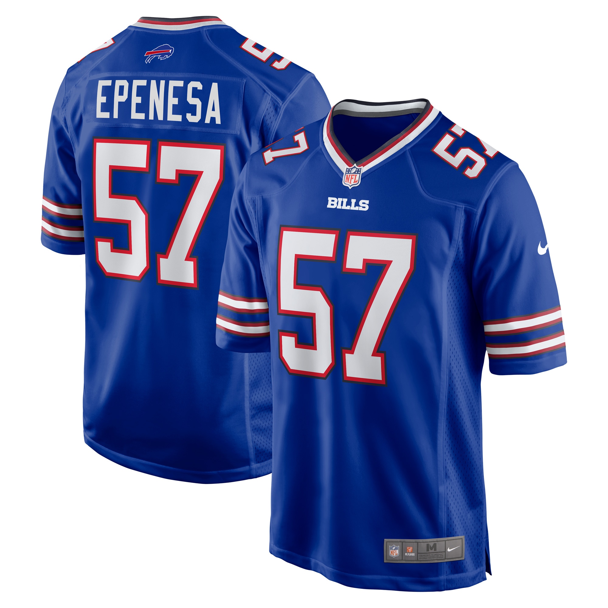 Men's Buffalo Bills A.J. Epenesa Royal Game Player Jersey JS7384 Saliibo