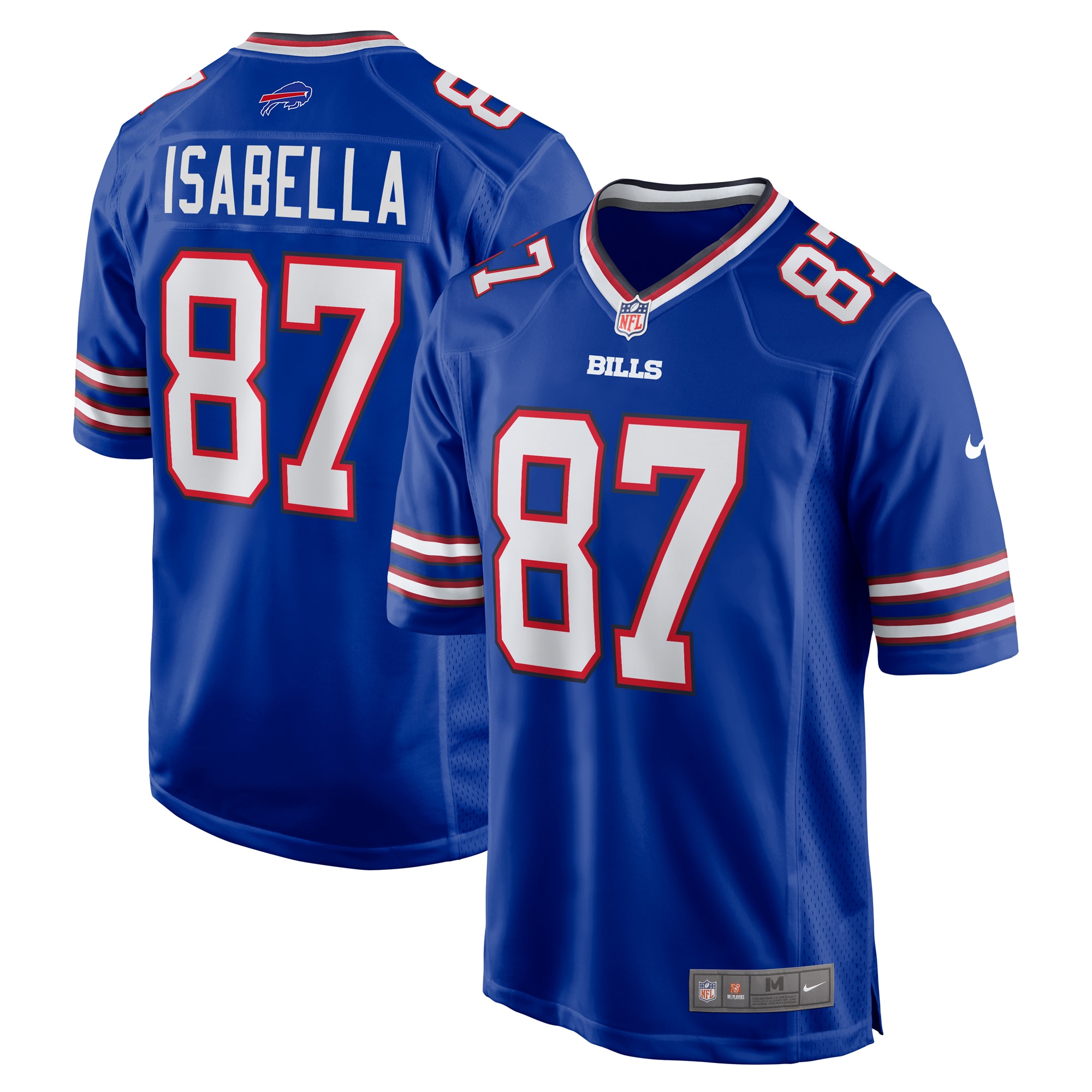 Men's Buffalo Bills Andy Isabella Royal Team Game Jersey JS8448 Saliibo