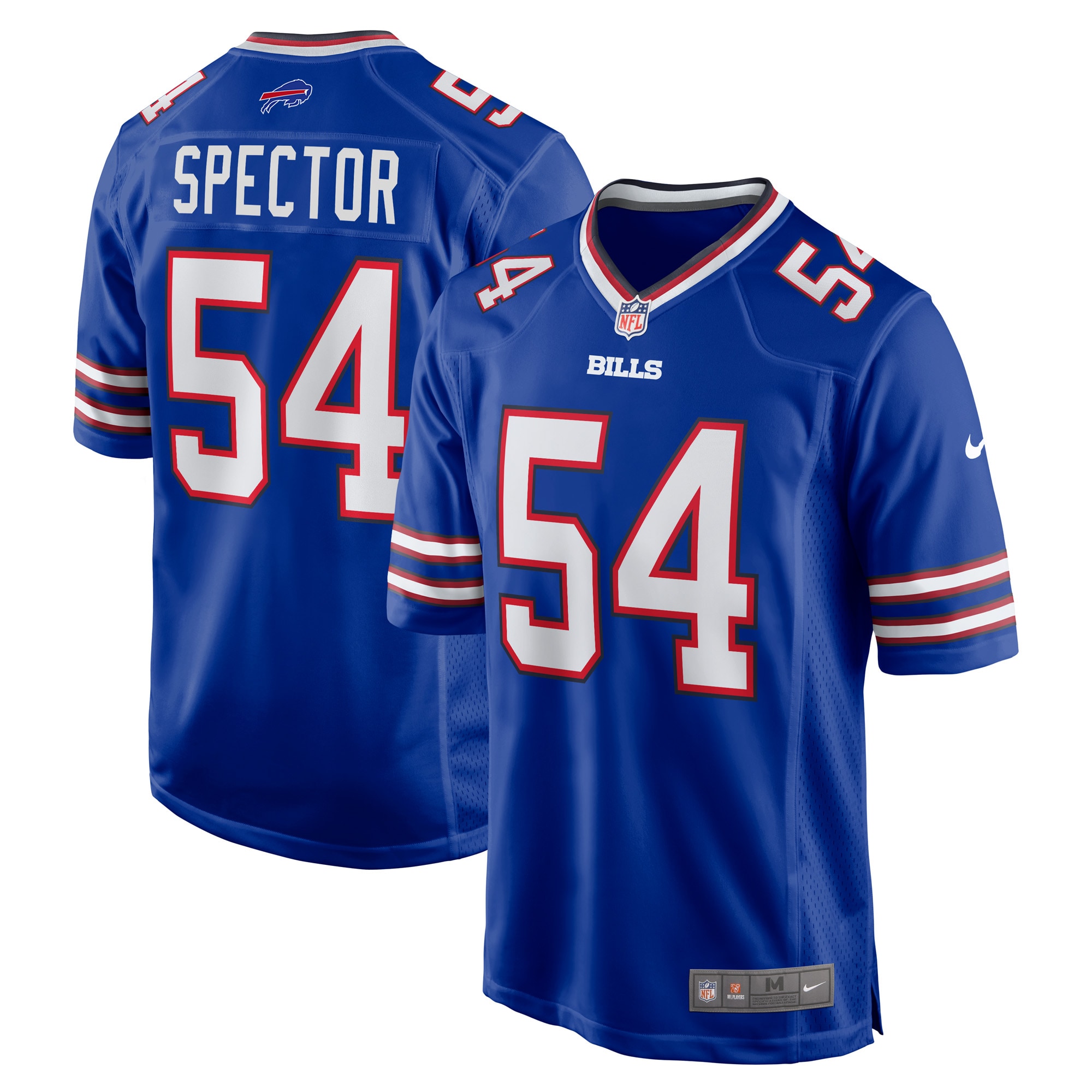 Men's Buffalo Bills Baylon Spector Royal Game Jersey JS8250 Saliibo