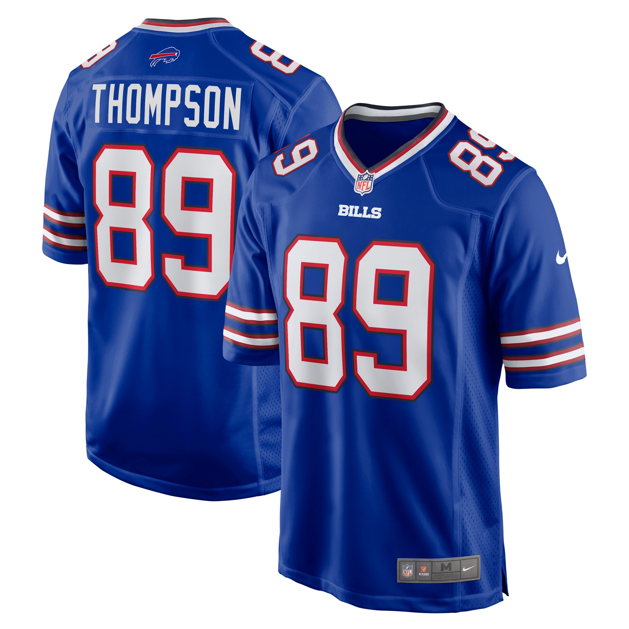 Men's Buffalo Bills Bryan Thompson Royal Team Game Jersey JS6201 Saliibo