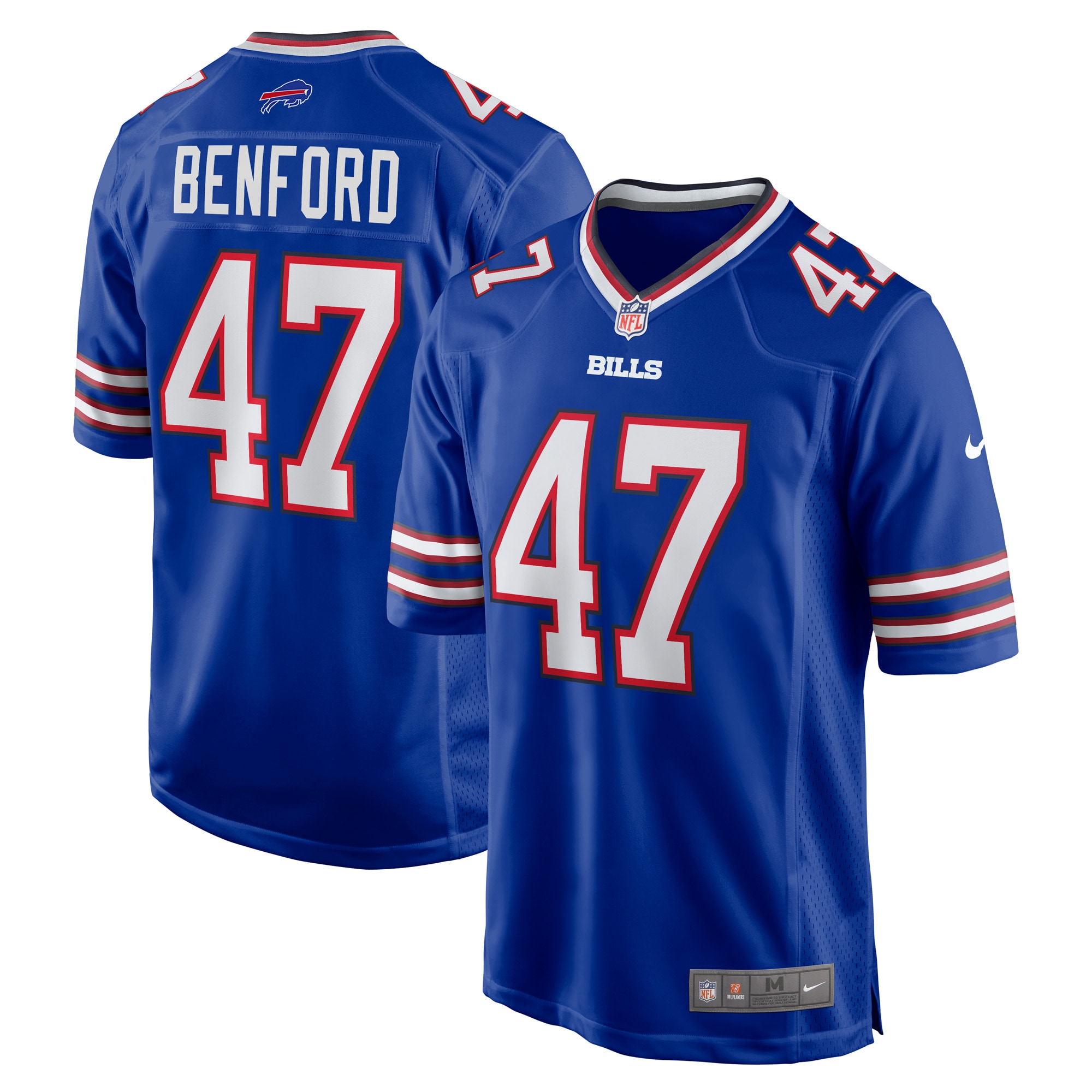 Men's Buffalo Bills Christian Benford Royal Game Jersey JS5638 Saliibo