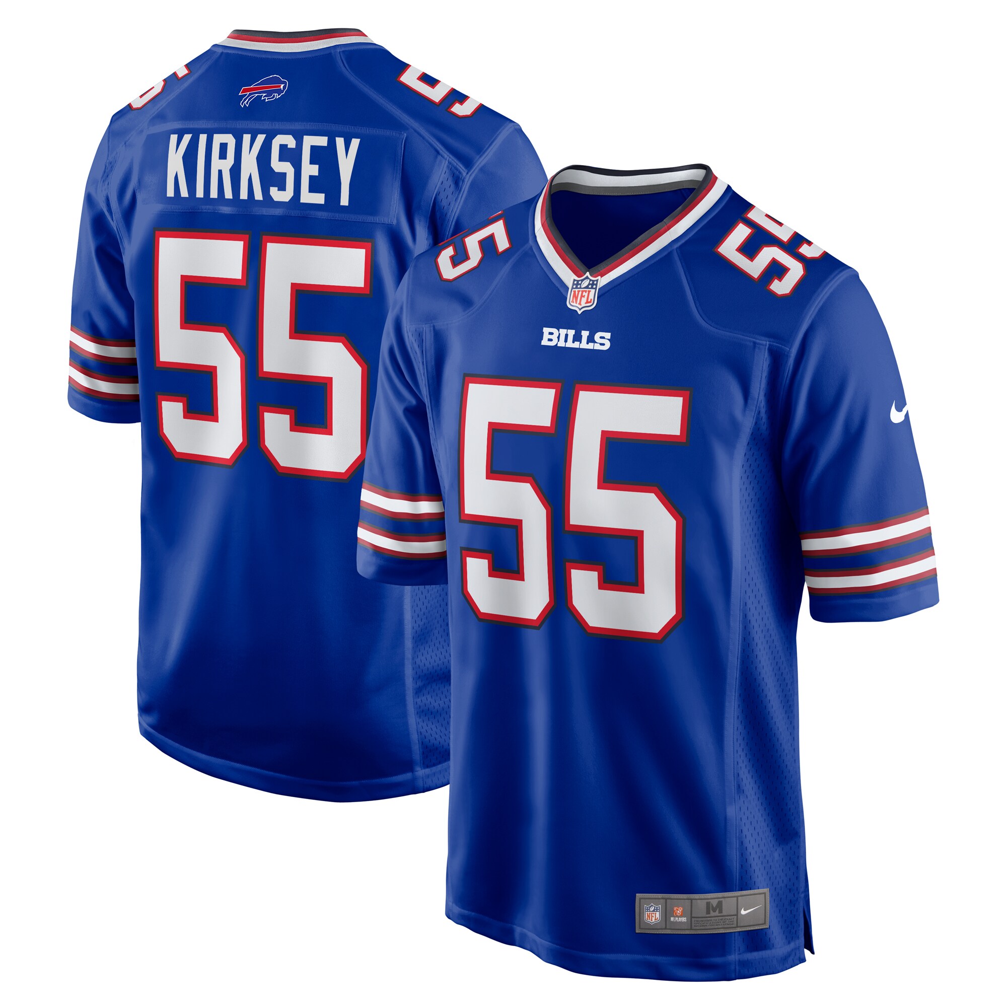 Men's Buffalo Bills Christian Kirksey Royal Team Game Jersey JS3604 Saliibo