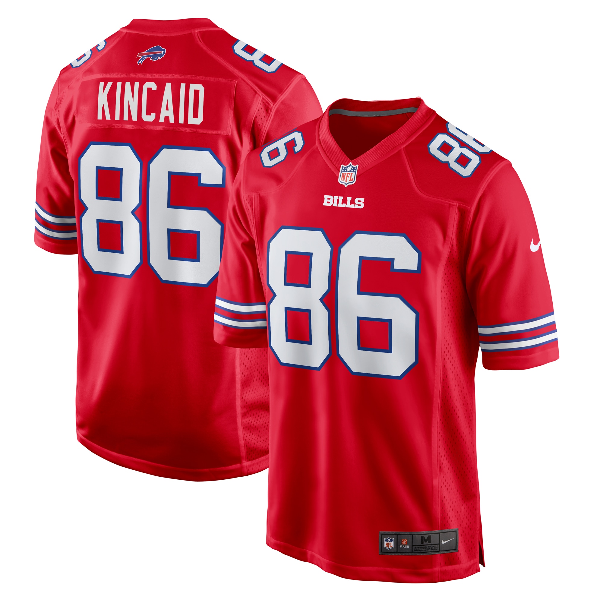 Men's Buffalo Bills Dalton Kincaid Red Alternate Game Jersey JS7181 Saliibo